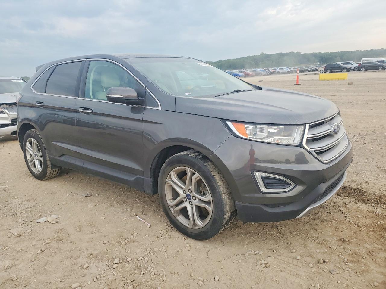 2015 Ford Edge Titanium Gray vin: 2FMTK4K93FBB13437