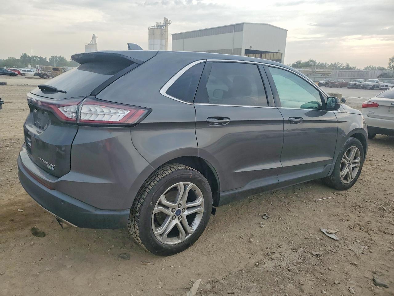 2015 Ford Edge Titanium Gray vin: 2FMTK4K93FBB13437