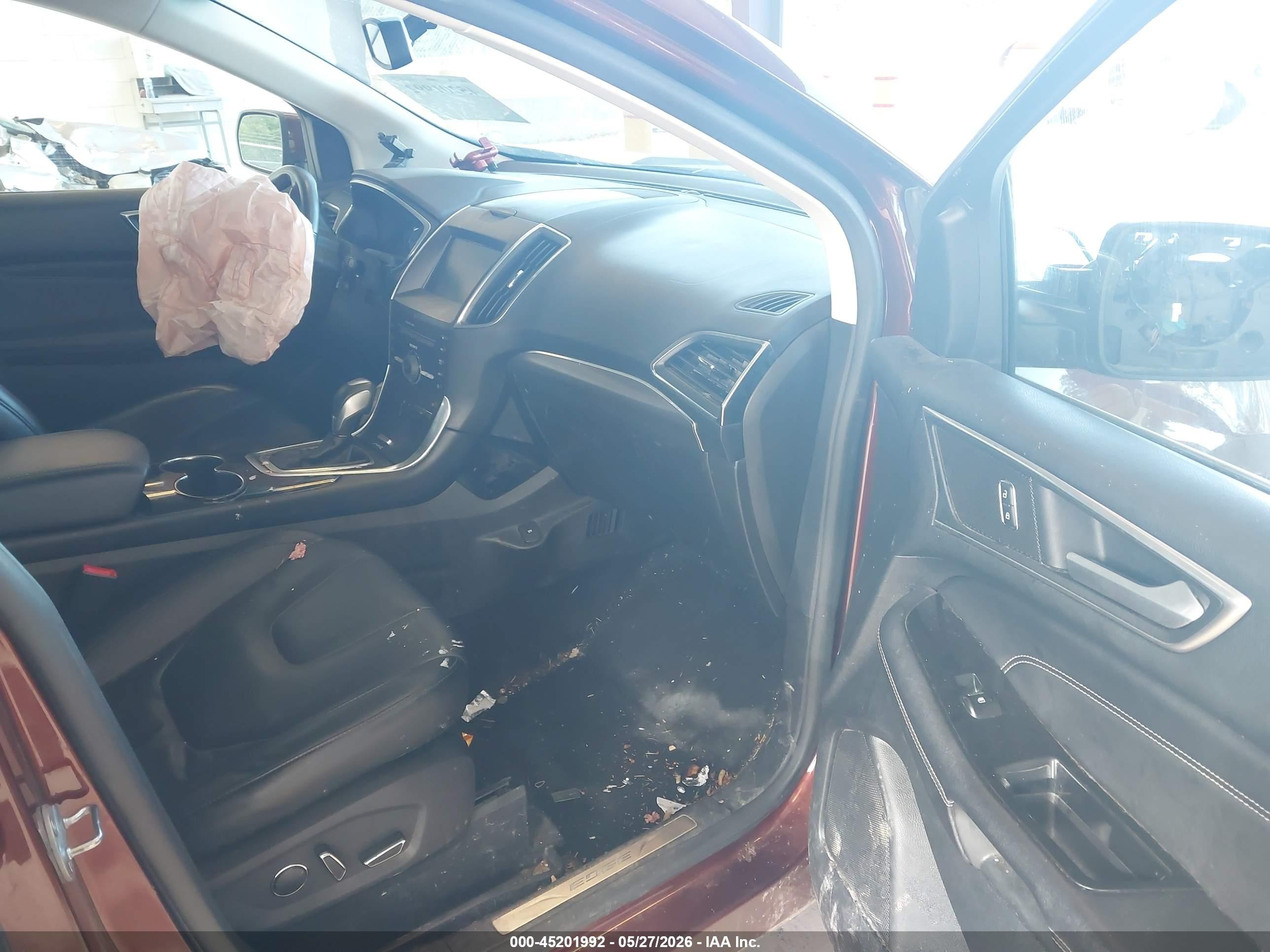 2015 Ford Edge Titanium Burgundy vin: 2FMTK4K93FBB17309