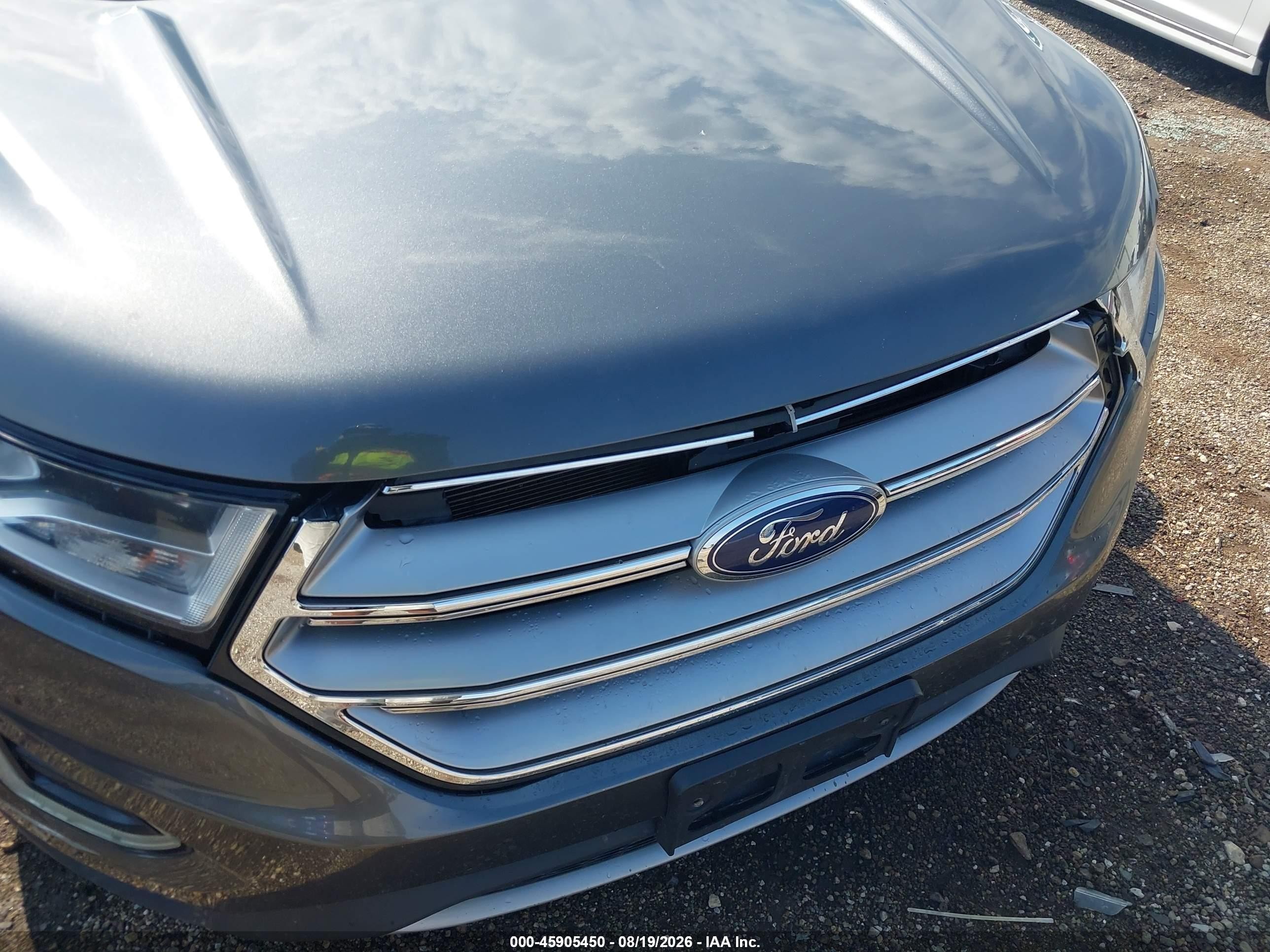 2015 Ford Edge Titanium Gray vin: 2FMTK4K93FBB50827