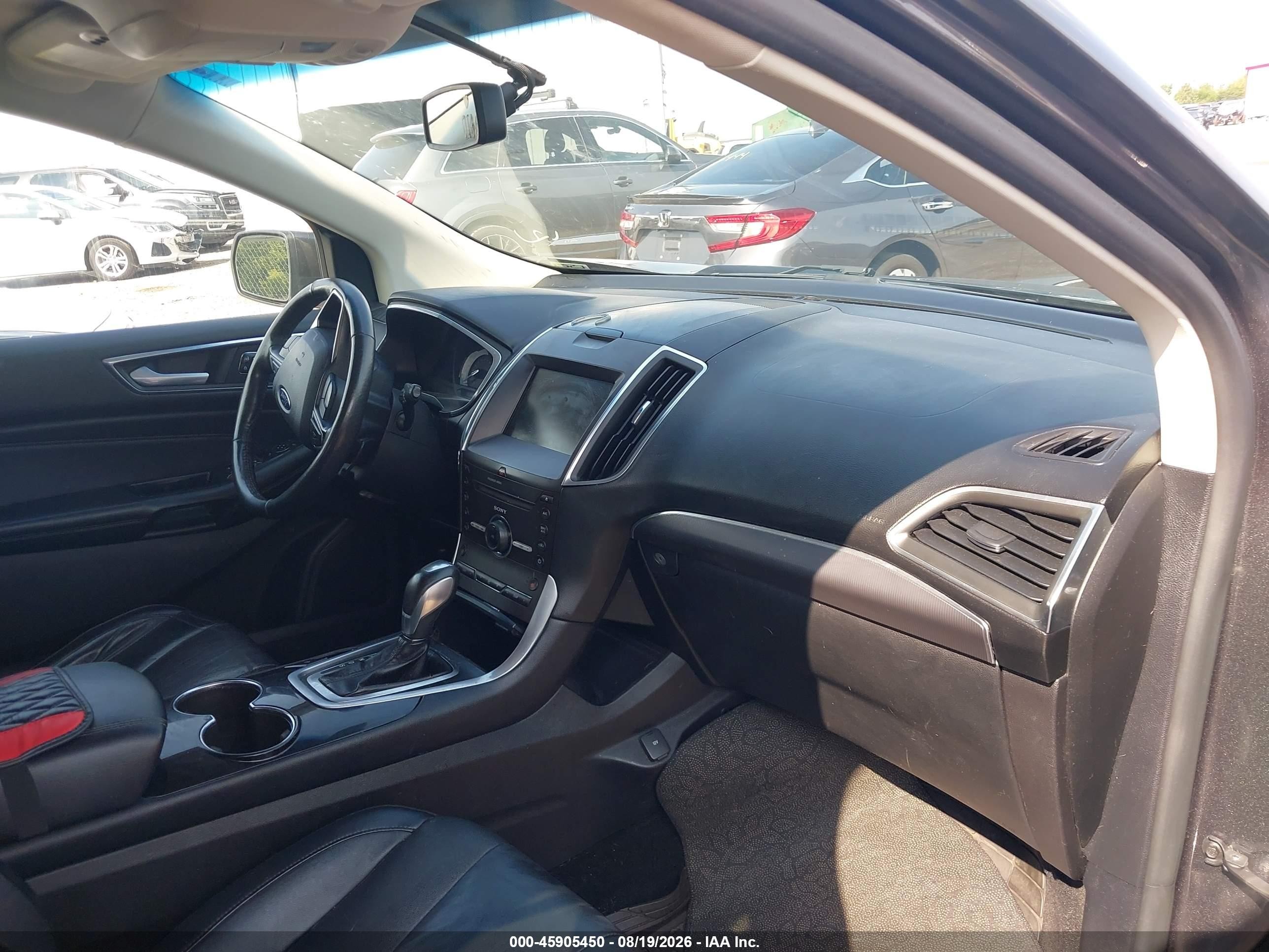 2015 Ford Edge Titanium Gray vin: 2FMTK4K93FBB50827