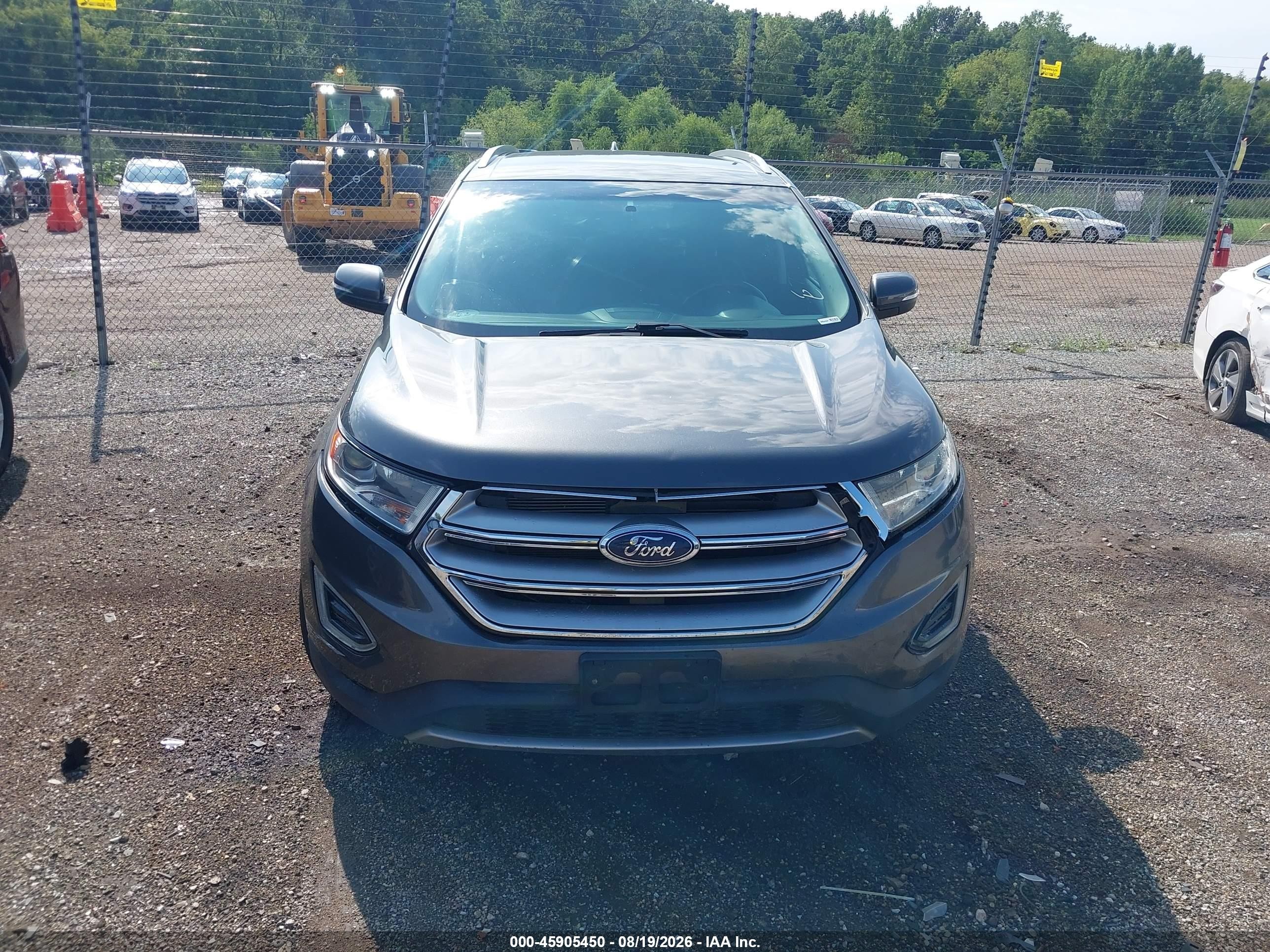 2015 Ford Edge Titanium Gray vin: 2FMTK4K93FBB50827