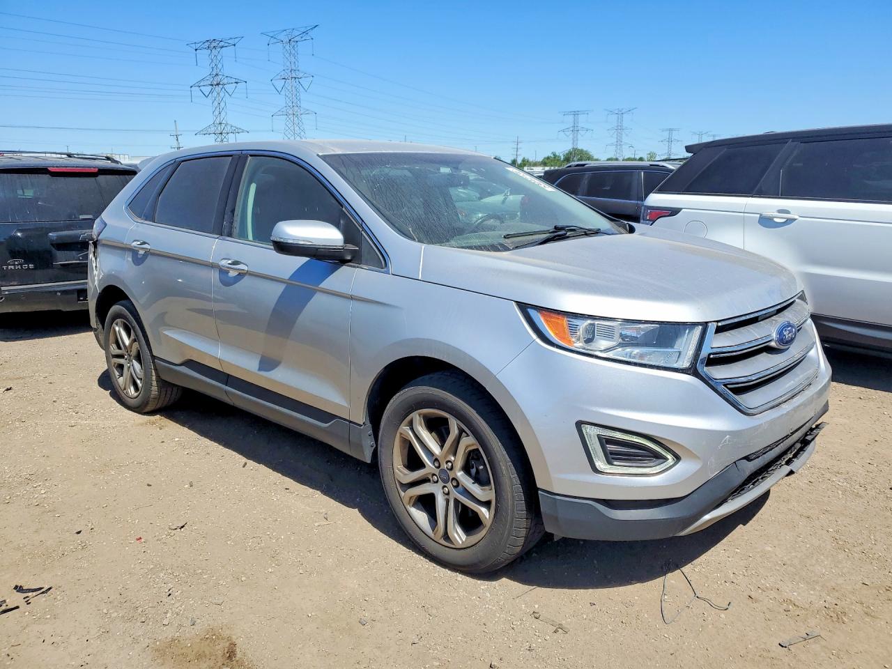 2015 Ford Edge Titanium Silver vin: 2FMTK4K93FBB52478