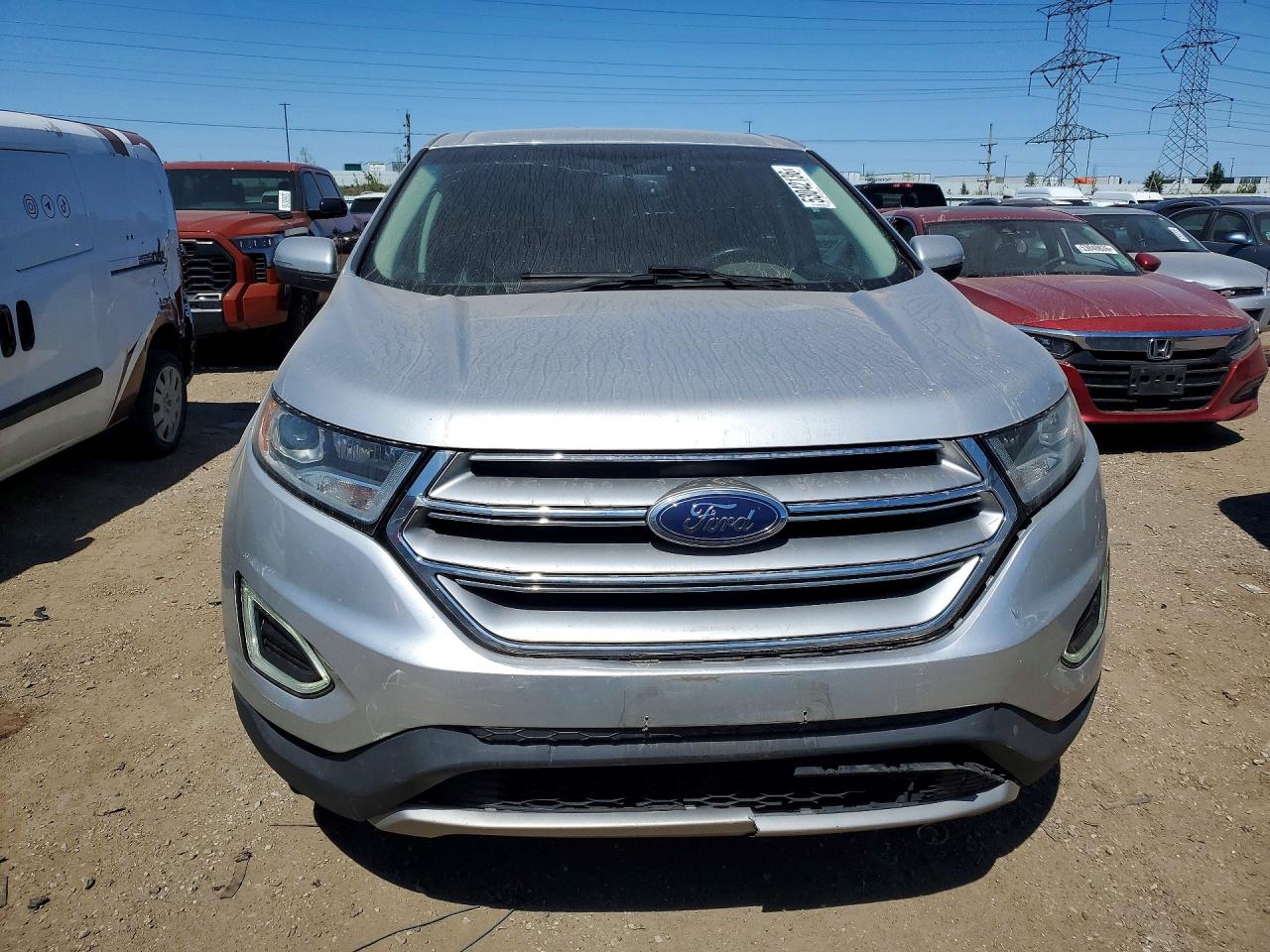 2015 Ford Edge Titanium Silver vin: 2FMTK4K93FBB52478