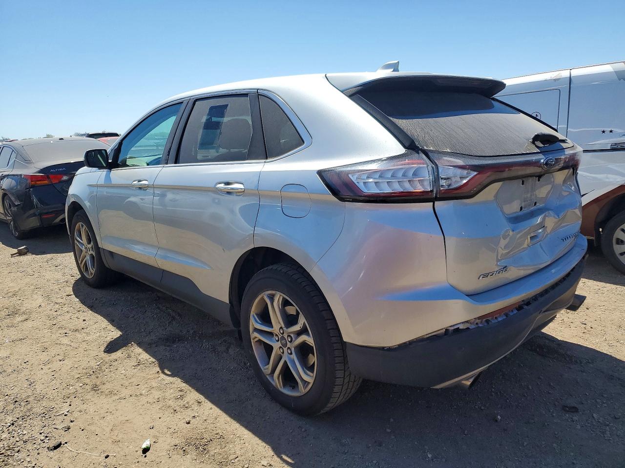 2015 Ford Edge Titanium Silver vin: 2FMTK4K93FBB52478
