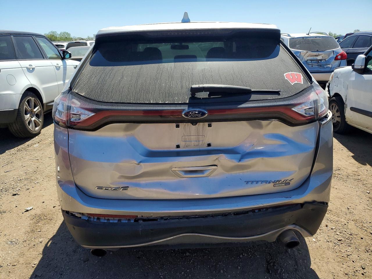 2015 Ford Edge Titanium Silver vin: 2FMTK4K93FBB52478
