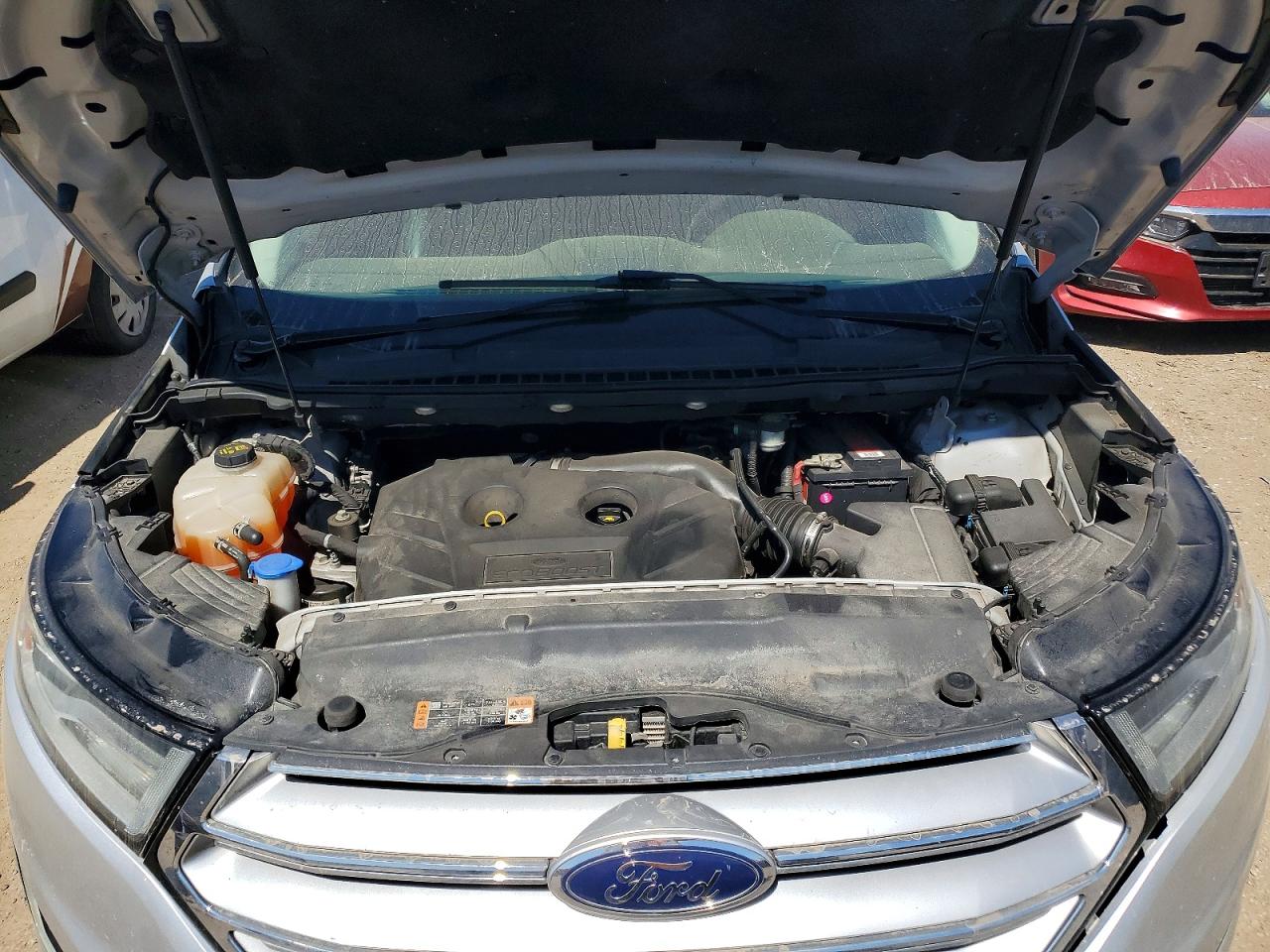2015 Ford Edge Titanium Silver vin: 2FMTK4K93FBB52478