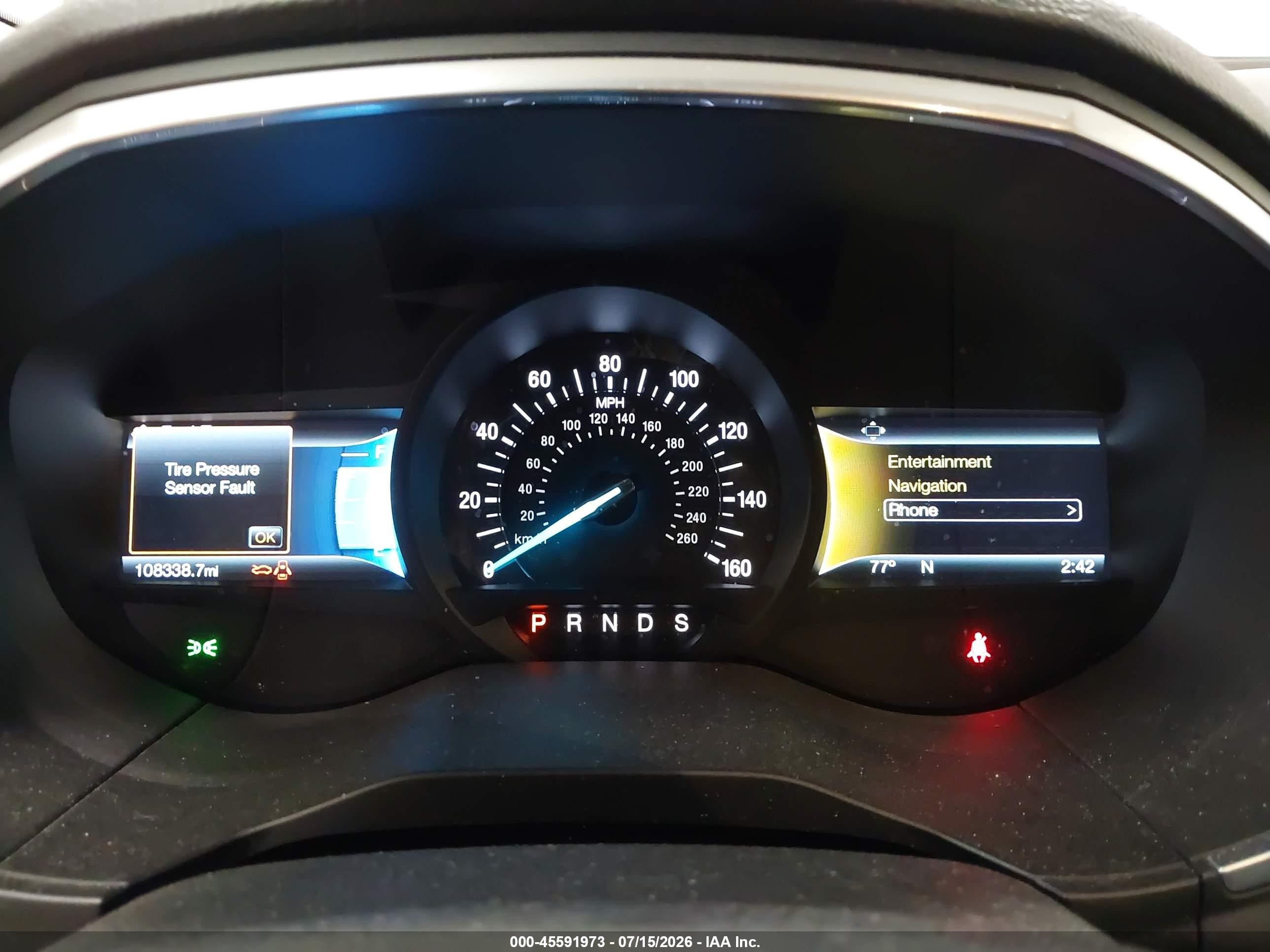 2015 Ford Edge Titanium Red vin: 2FMTK4K93FBC07401