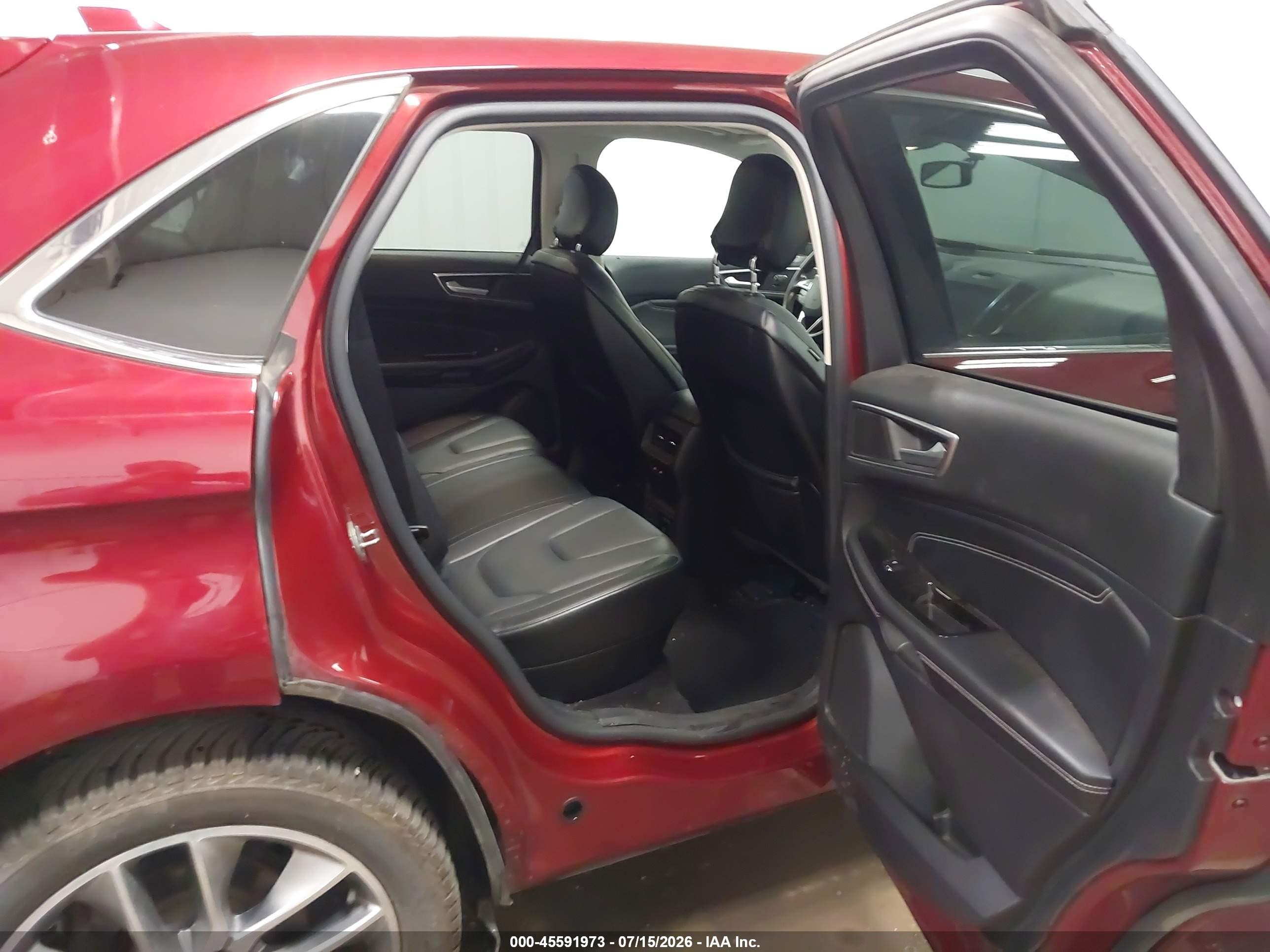 2015 Ford Edge Titanium Red vin: 2FMTK4K93FBC07401