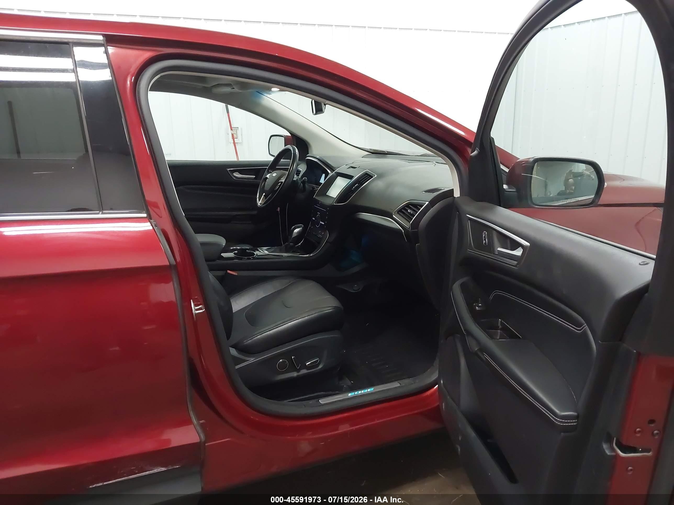 2015 Ford Edge Titanium Red vin: 2FMTK4K93FBC07401