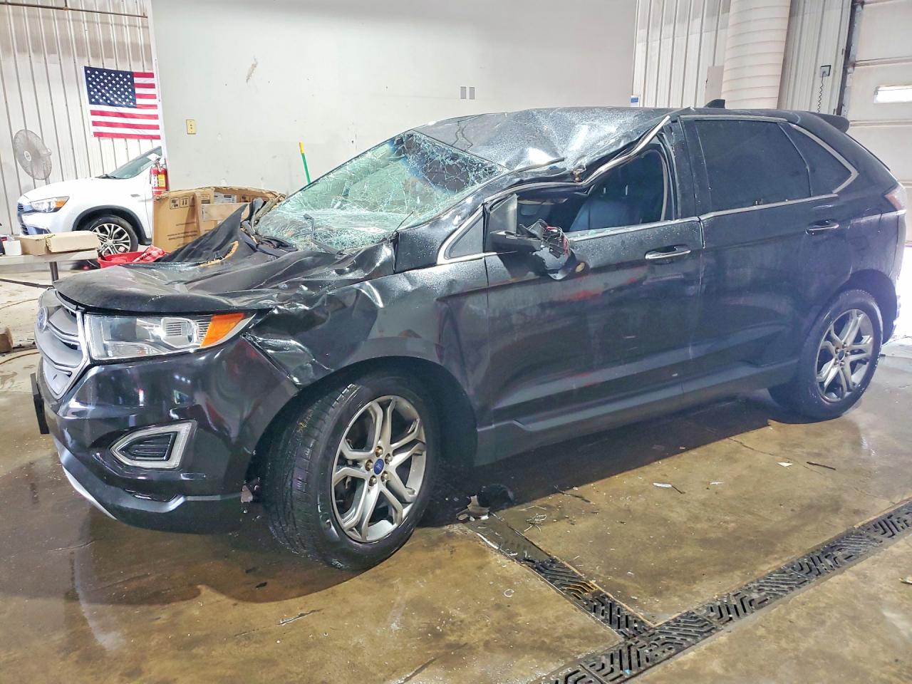 2015 Ford Edge Titanium Black vin: 2FMTK4K94FBB10112