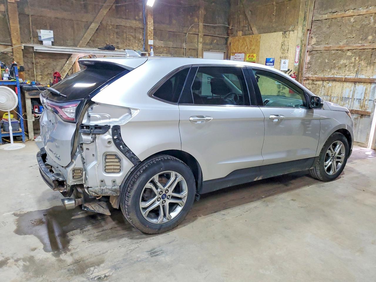 2015 Ford Edge Titanium Silver vin: 2FMTK4K94FBB22065