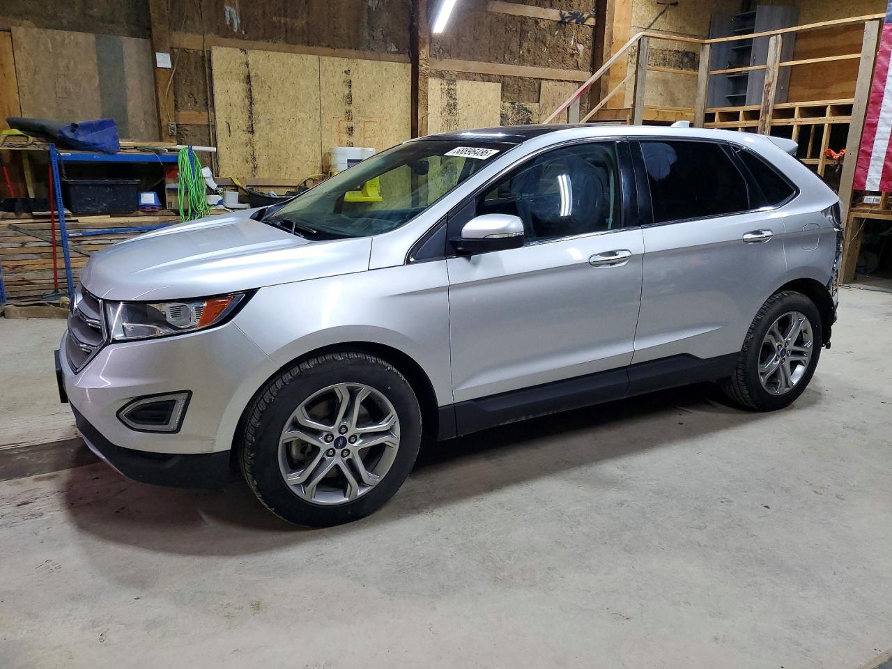 2015 Ford Edge Titanium Silver vin: 2FMTK4K94FBB22065