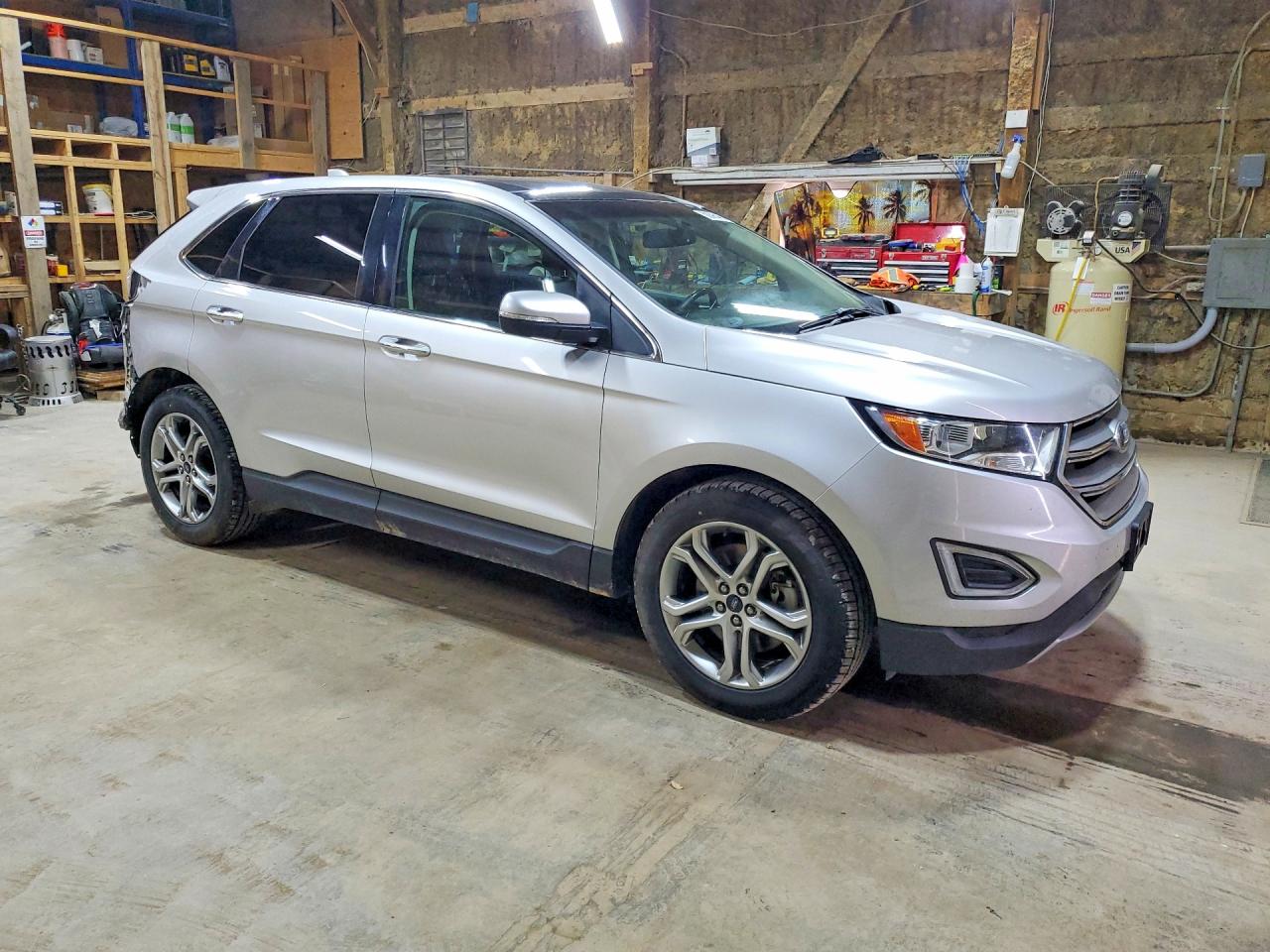 2015 Ford Edge Titanium Silver vin: 2FMTK4K94FBB22065