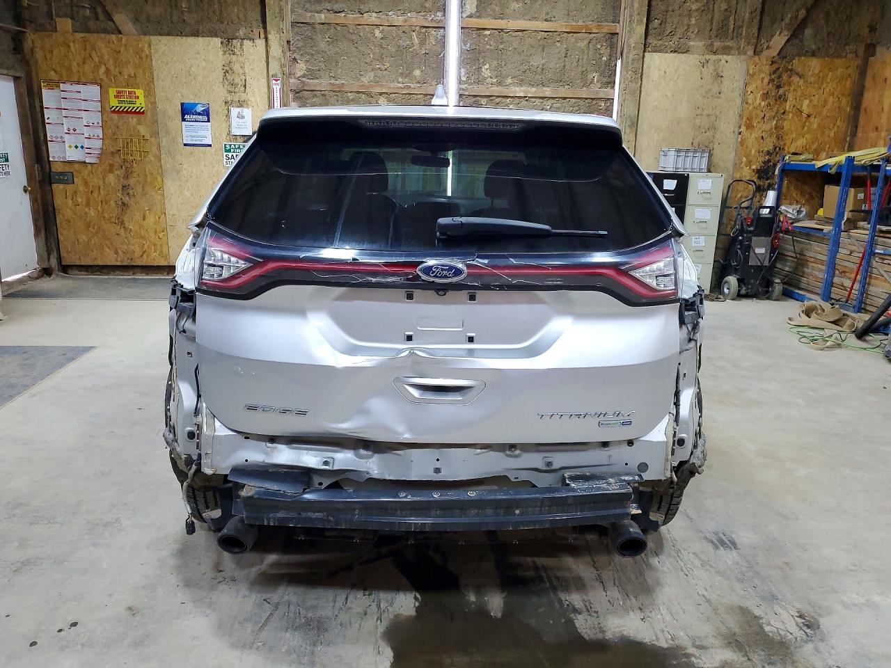 2015 Ford Edge Titanium Silver vin: 2FMTK4K94FBB22065