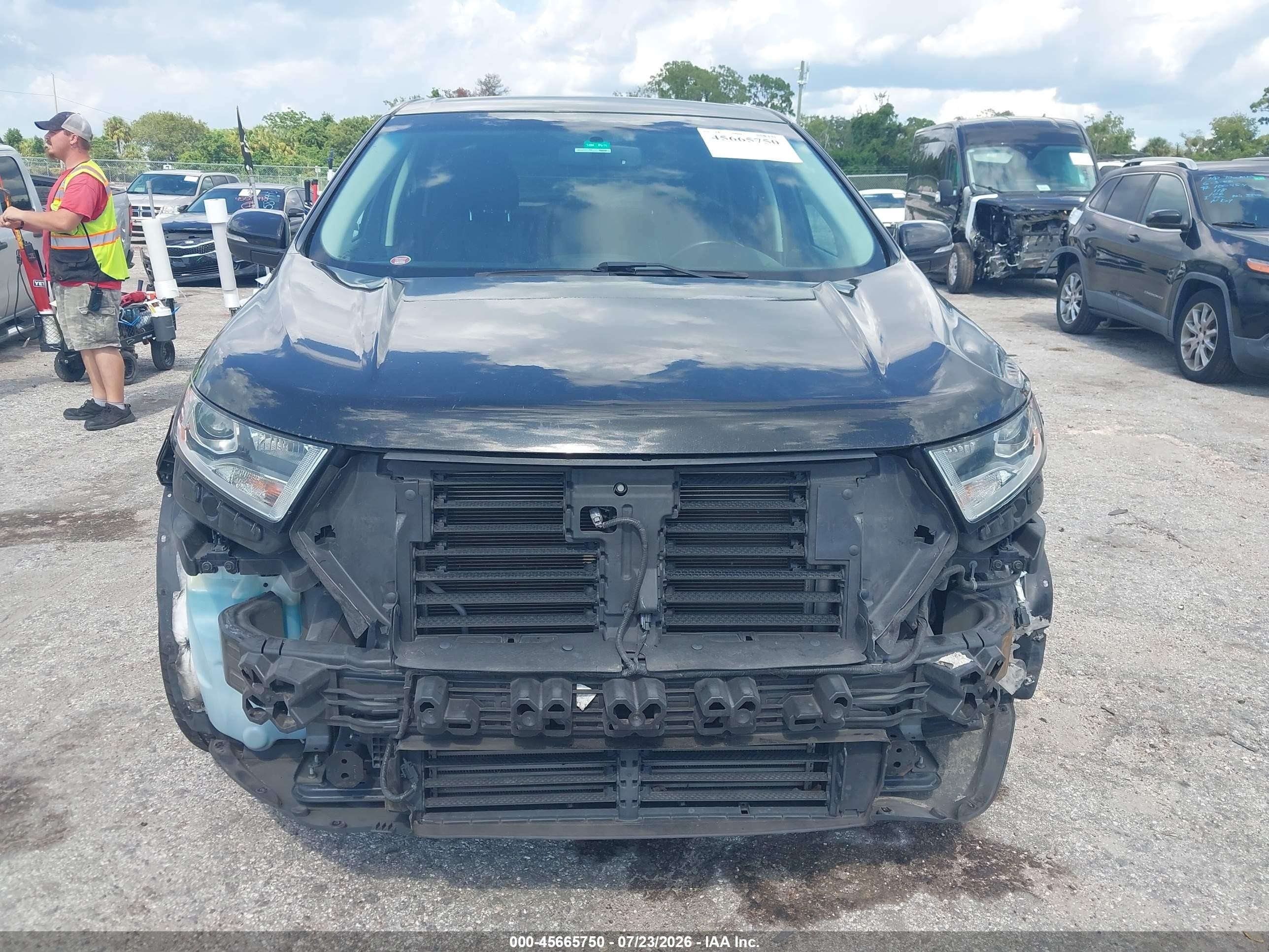 2015 Ford Edge Titanium Black vin: 2FMTK4K94FBB47970