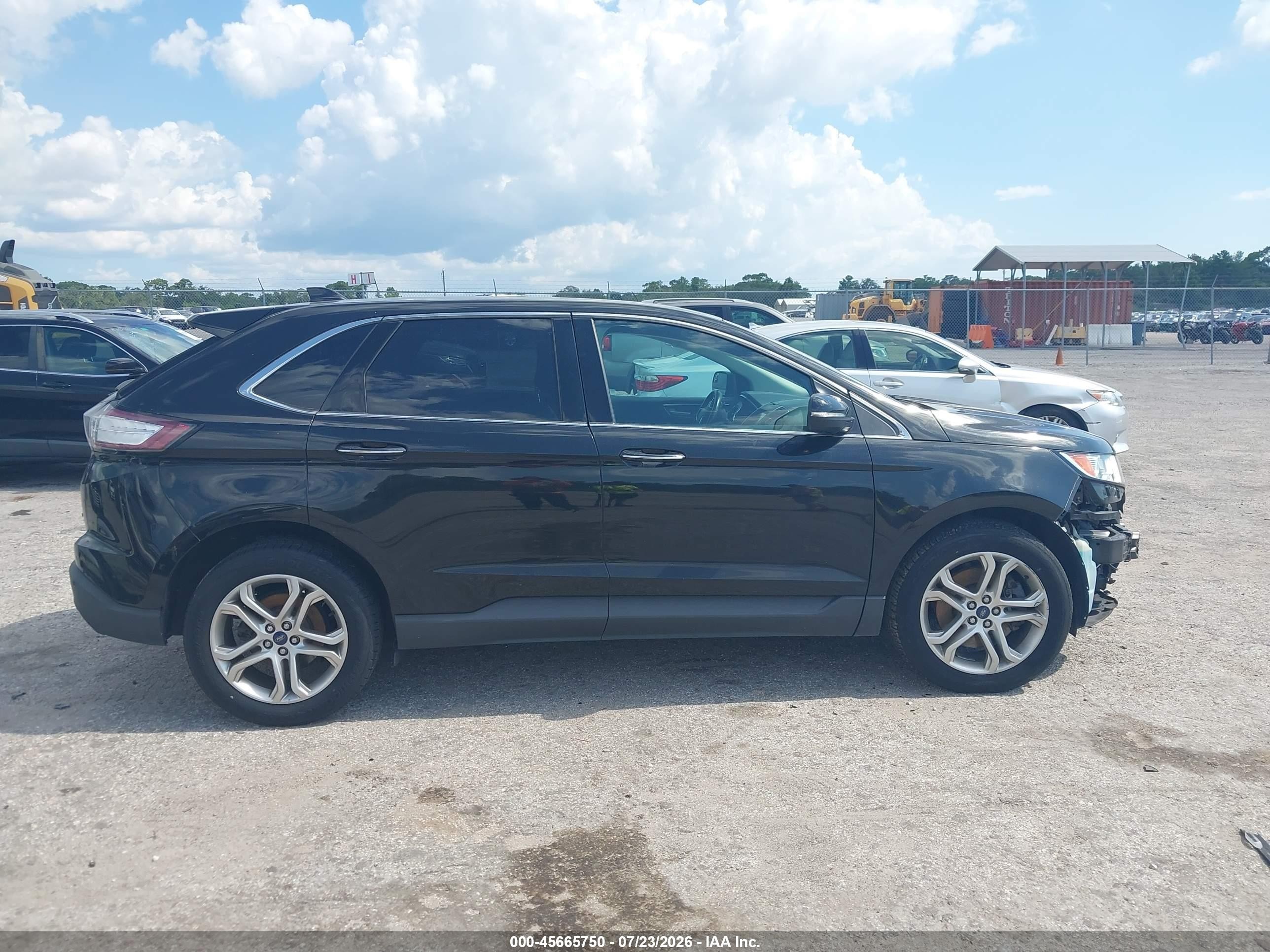 2015 Ford Edge Titanium Black vin: 2FMTK4K94FBB47970