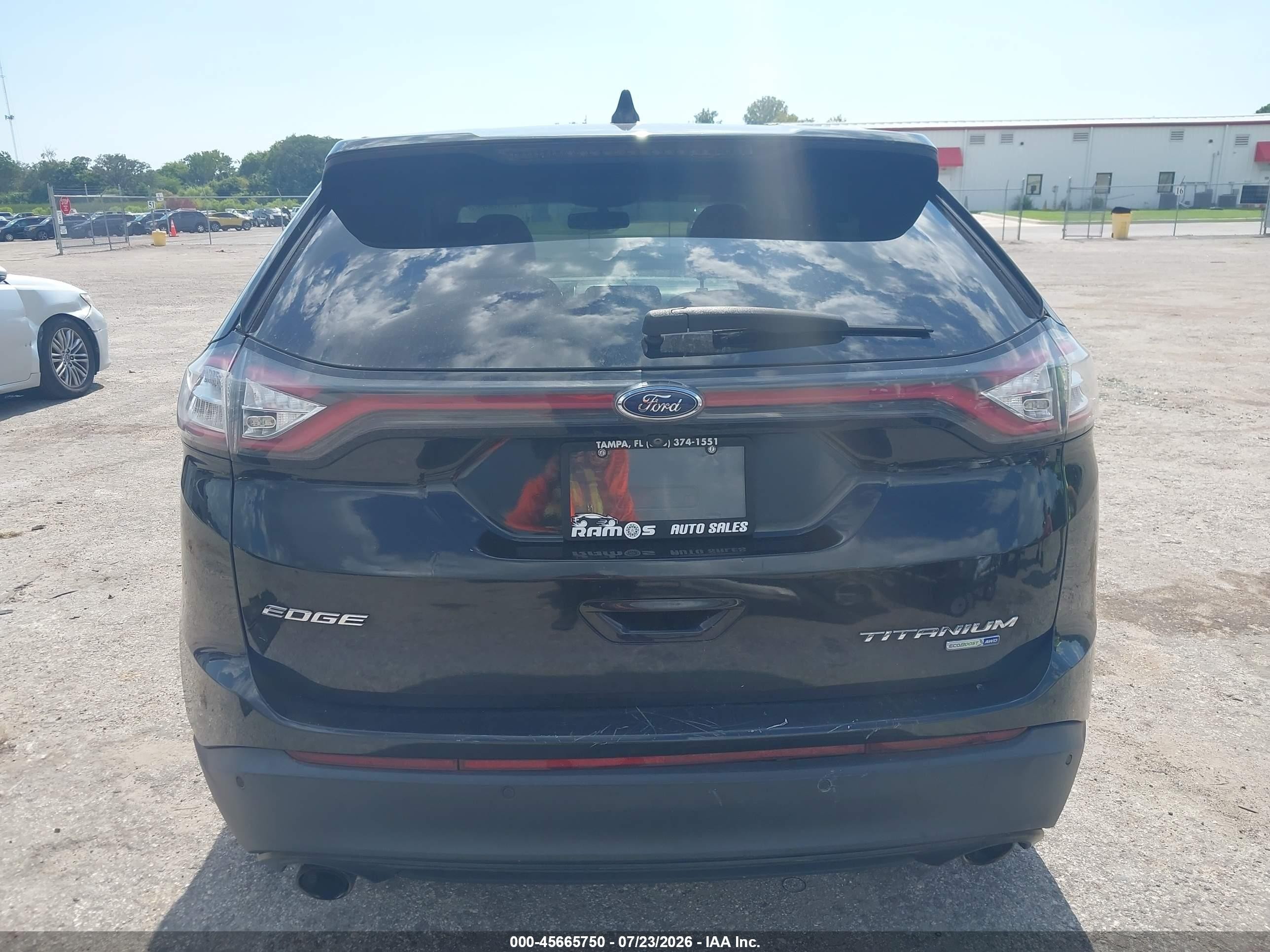 2015 Ford Edge Titanium Black vin: 2FMTK4K94FBB47970