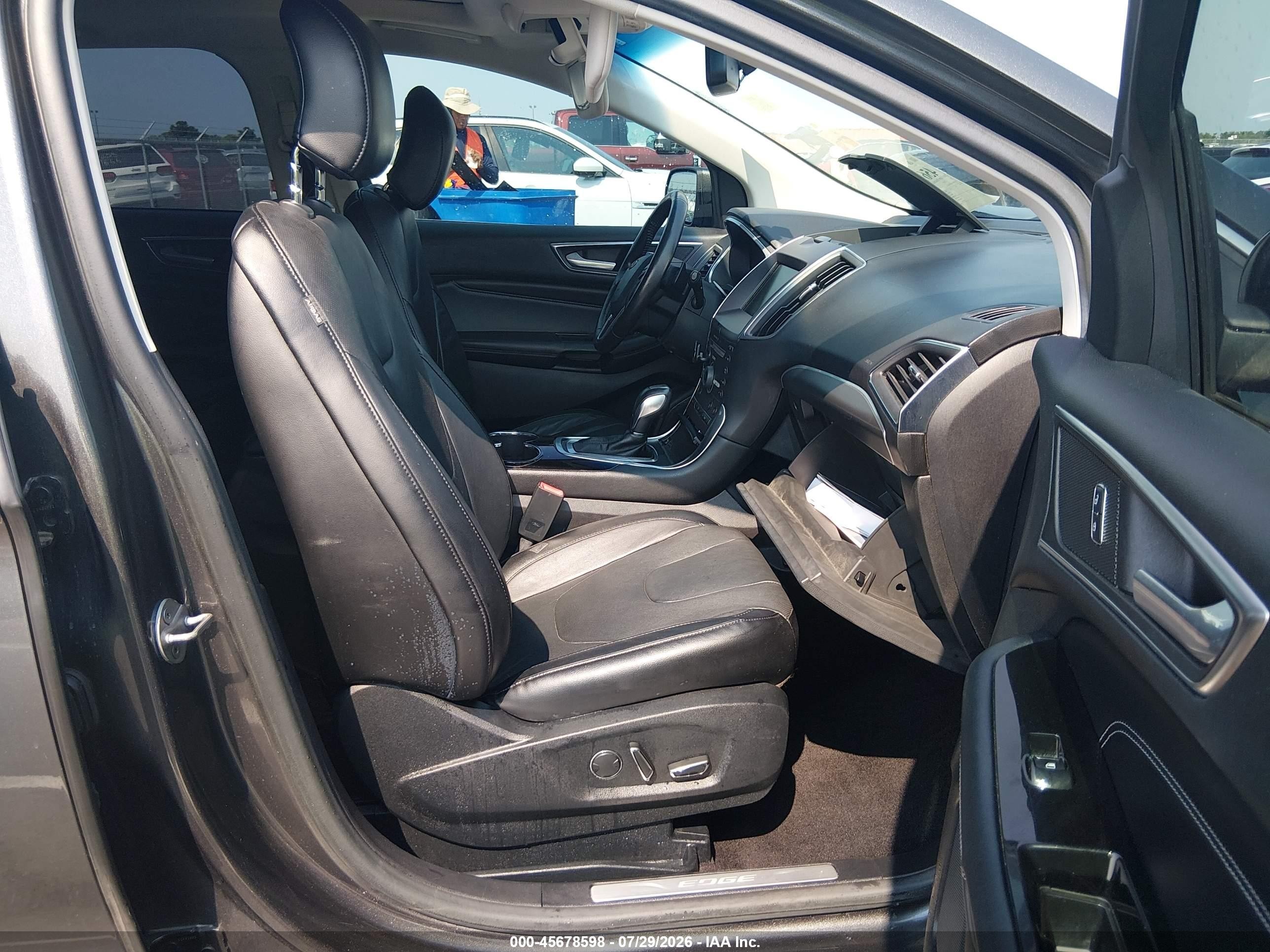 2015 Ford Edge Titanium Gray vin: 2FMTK4K94FBB84291
