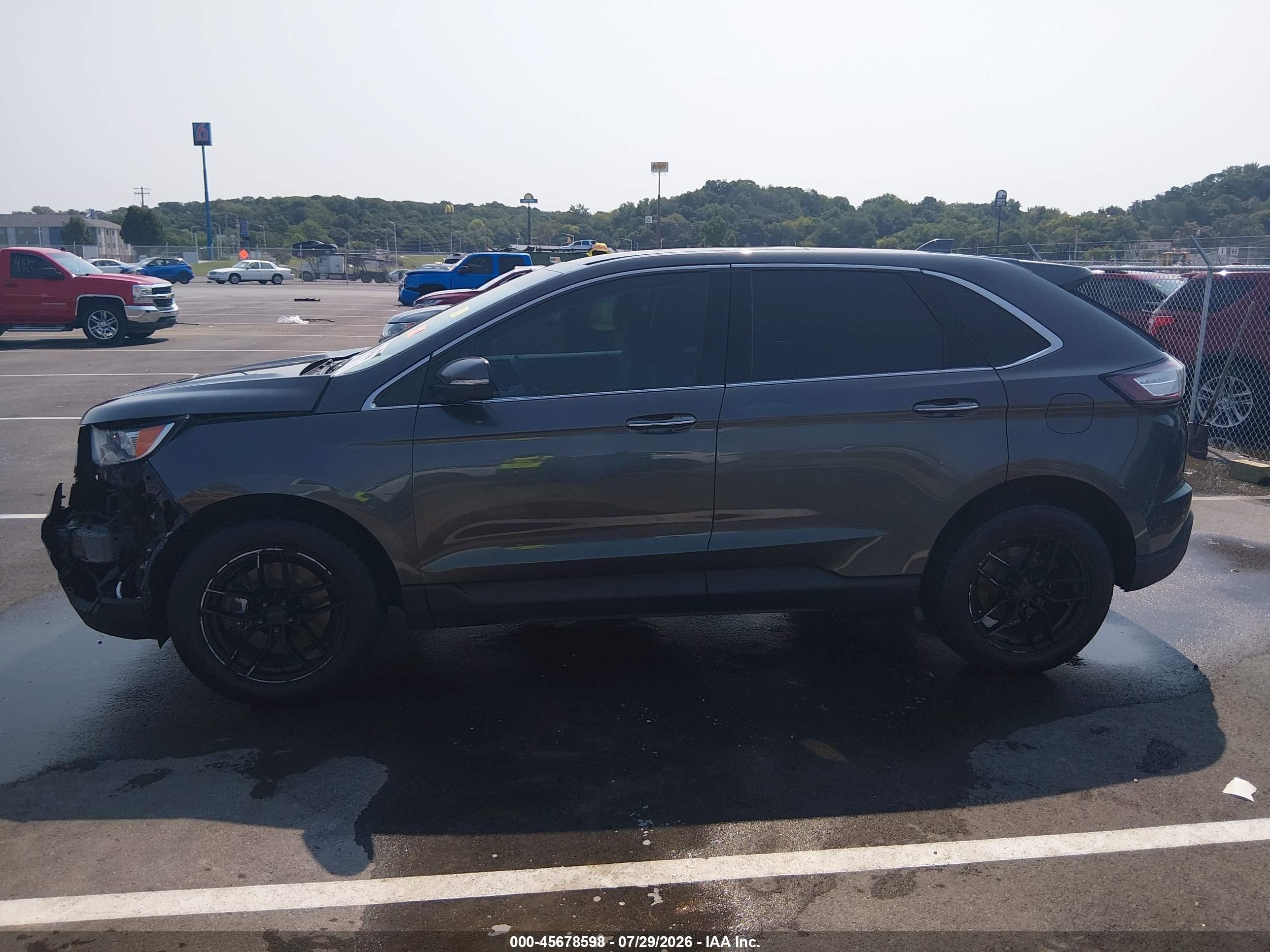 2015 Ford Edge Titanium Gray vin: 2FMTK4K94FBB84291