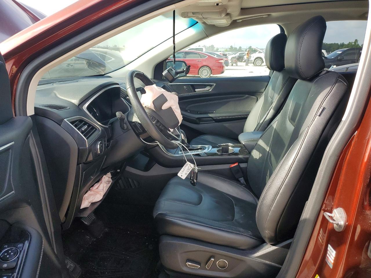 2015 Ford Edge Titanium Maroon vin: 2FMTK4K94FBB96795