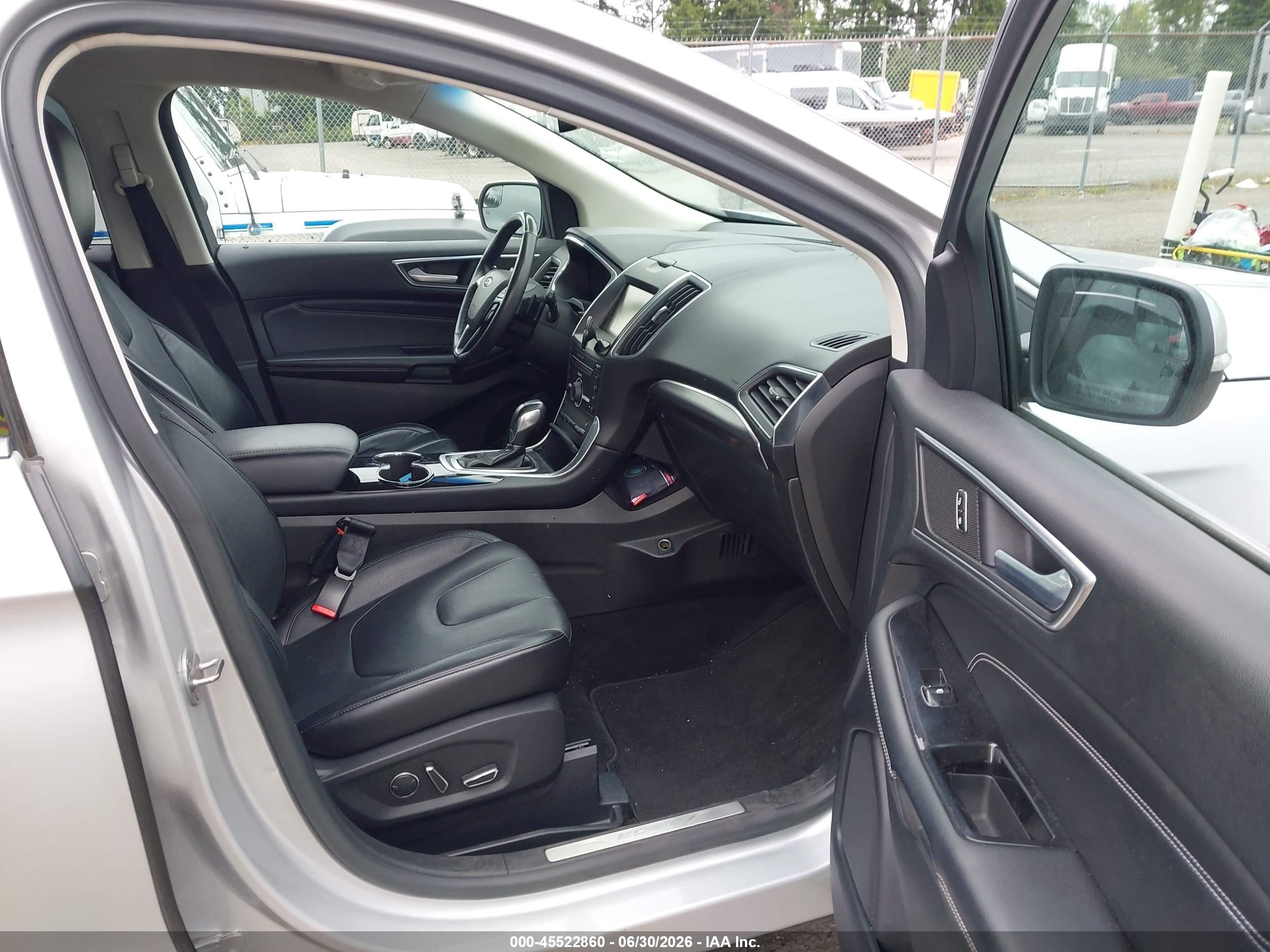 2015 Ford Edge Titanium Silver vin: 2FMTK4K95FBB23290