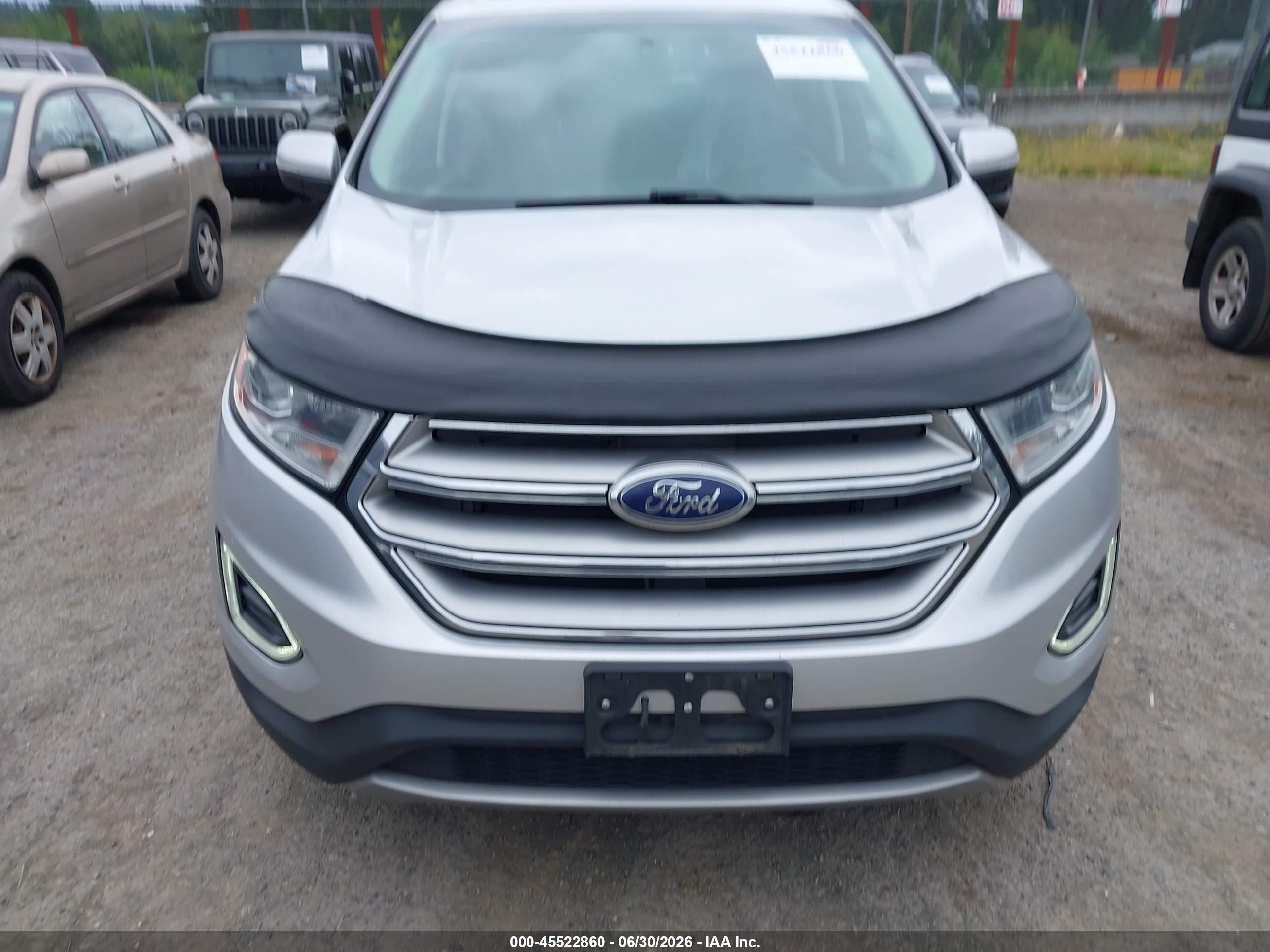 2015 Ford Edge Titanium Silver vin: 2FMTK4K95FBB23290