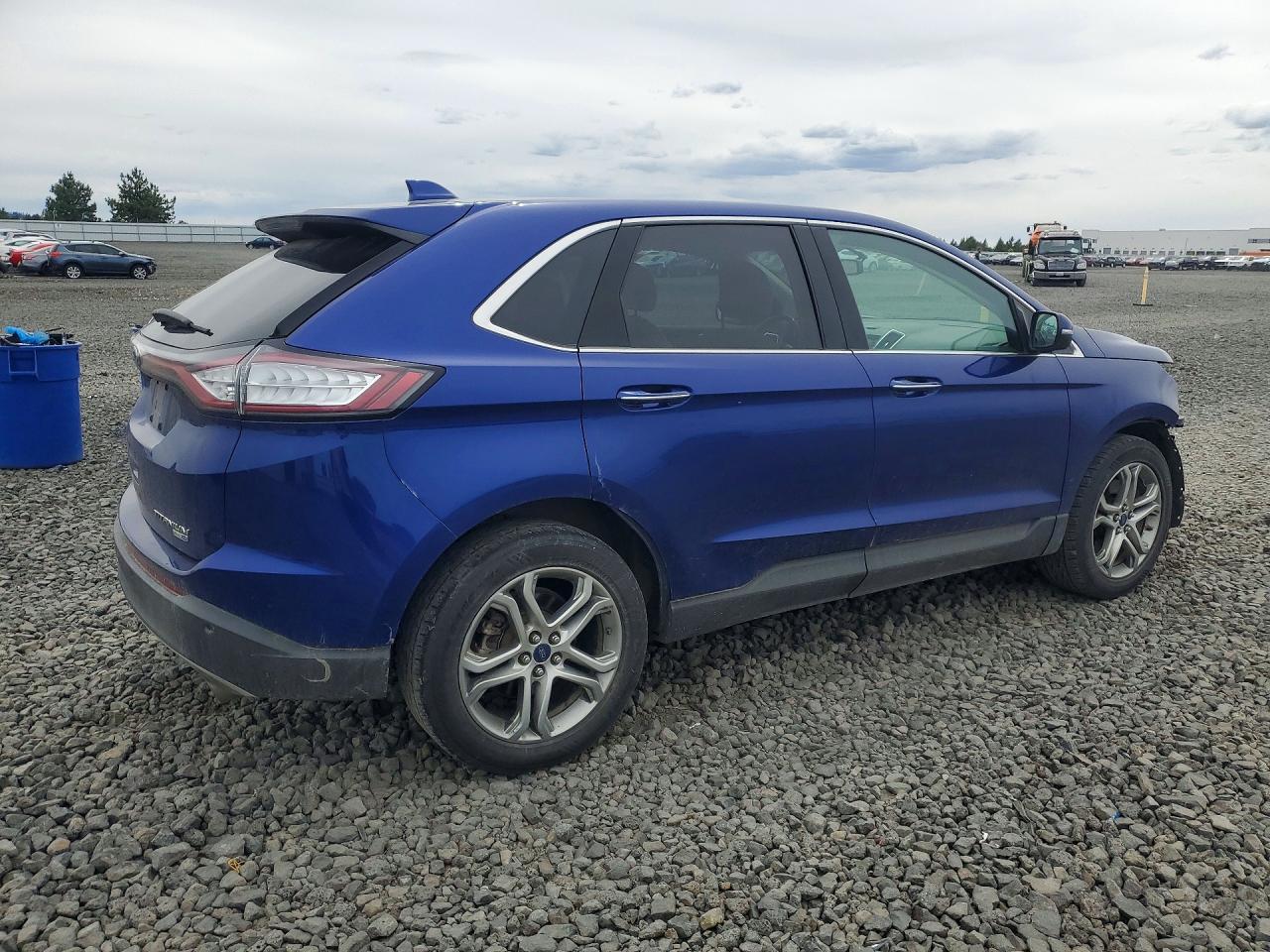 2015 Ford Edge Titanium Blue vin: 2FMTK4K95FBB43197