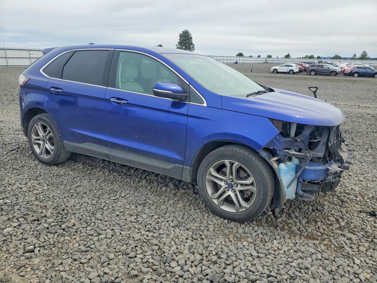 2015 Ford Edge Titanium Blue vin: 2FMTK4K95FBB43197