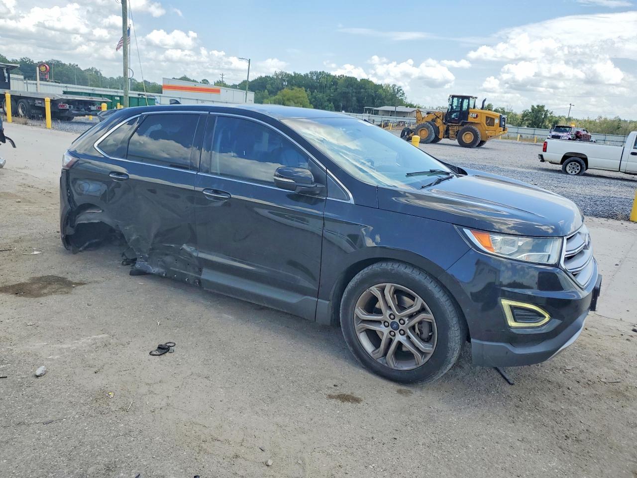 2015 Ford Edge Titanium Черный vin: 2FMTK4K95FBB56399