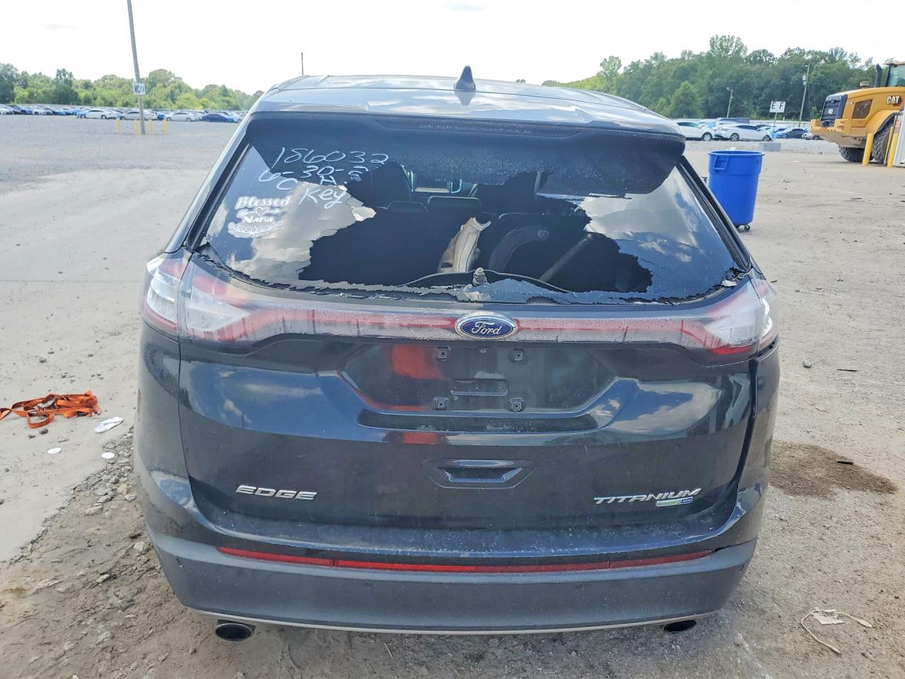 2015 Ford Edge Titanium Черный vin: 2FMTK4K95FBB56399