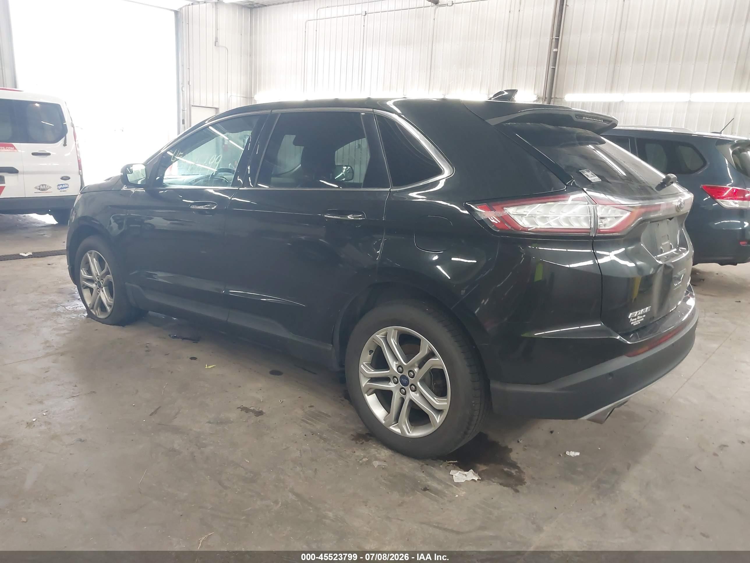 2015 Ford Edge Titanium Black vin: 2FMTK4K96FBB10113