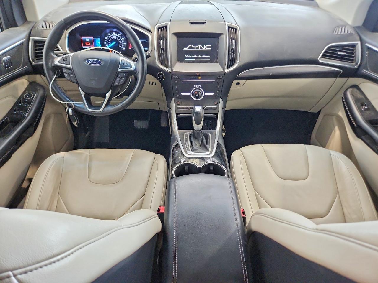 2015 Ford Edge Titanium White vin: 2FMTK4K96FBB35304