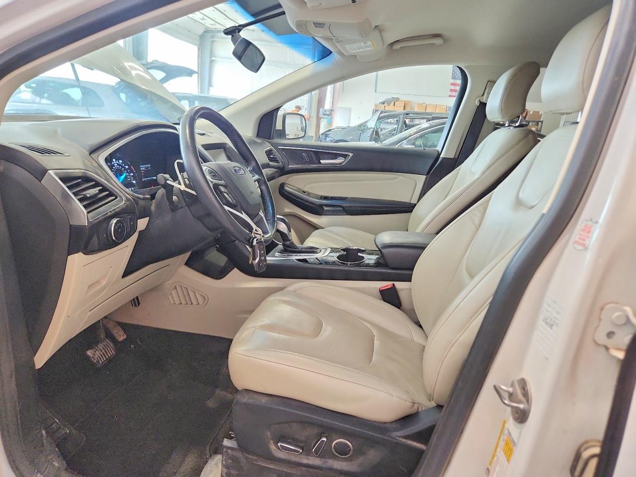 2015 Ford Edge Titanium White vin: 2FMTK4K96FBB35304