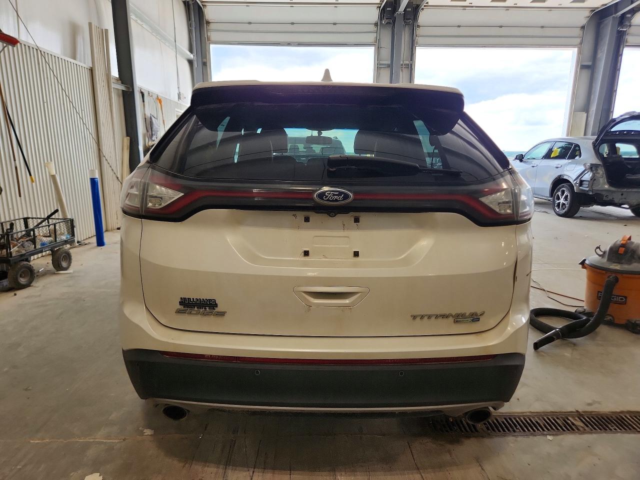 2015 Ford Edge Titanium White vin: 2FMTK4K96FBB35304