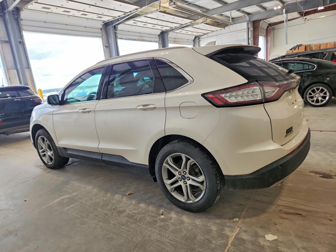 2015 Ford Edge Titanium White vin: 2FMTK4K96FBB35304