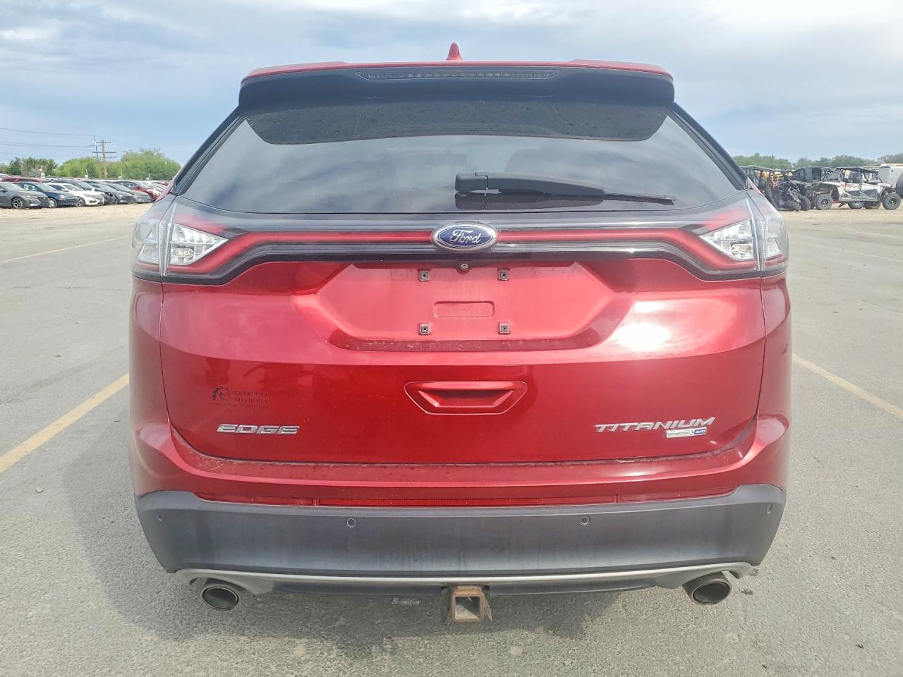 2015 Ford Edge Titanium Red vin: 2FMTK4K96FBB50174