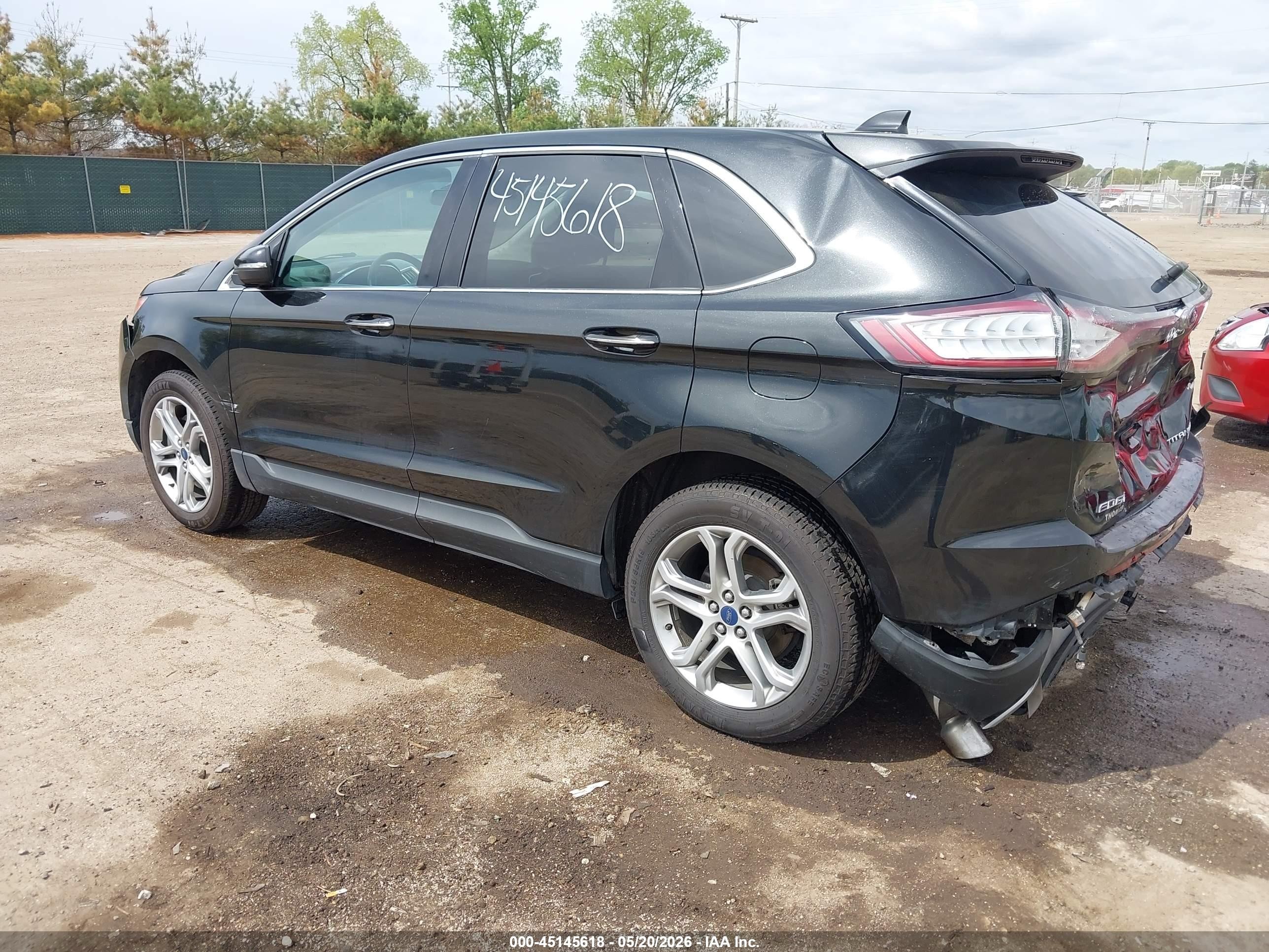 2015 Ford Edge Titanium Black vin: 2FMTK4K96FBB50529