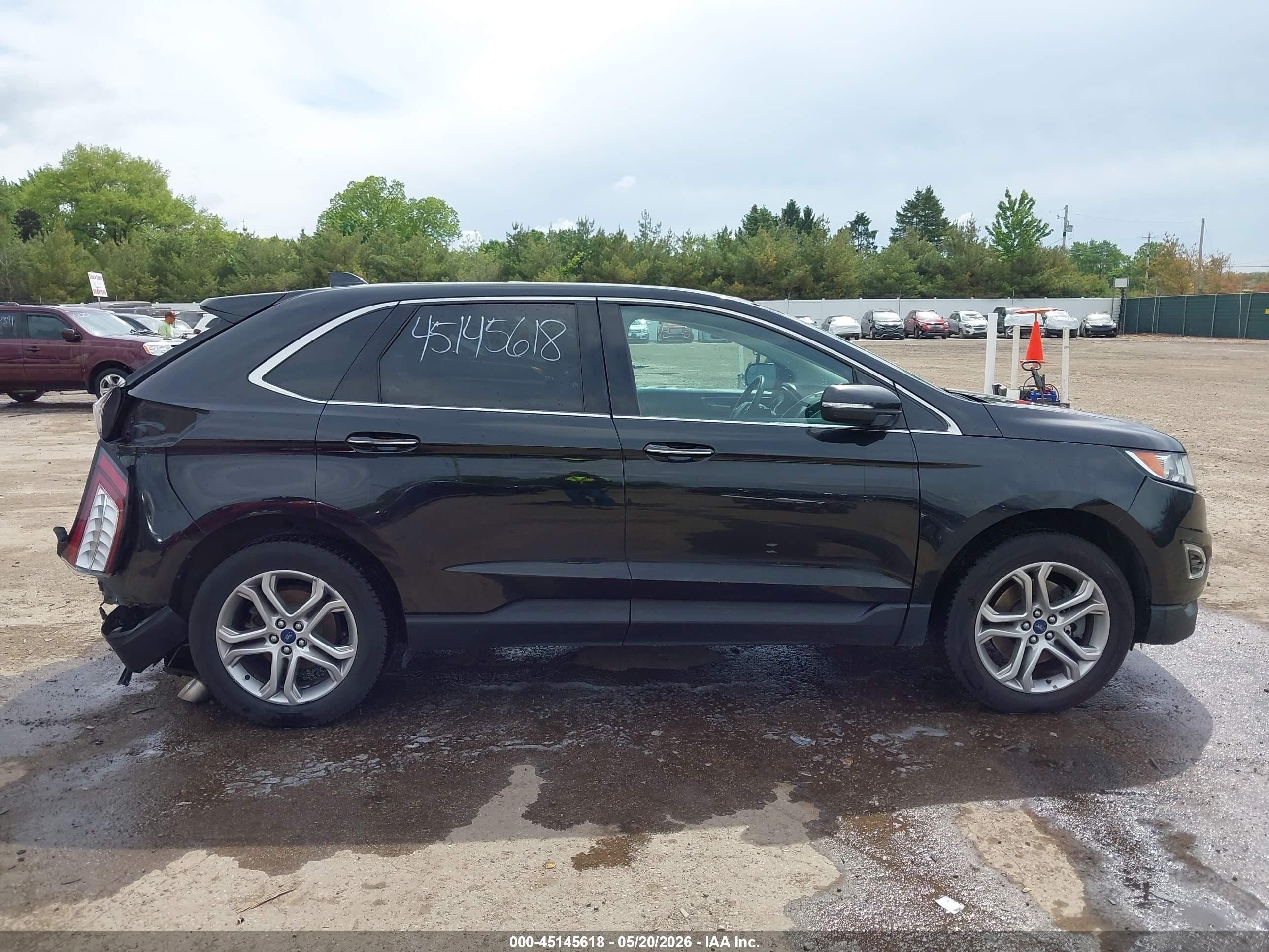 2015 Ford Edge Titanium Black vin: 2FMTK4K96FBB50529
