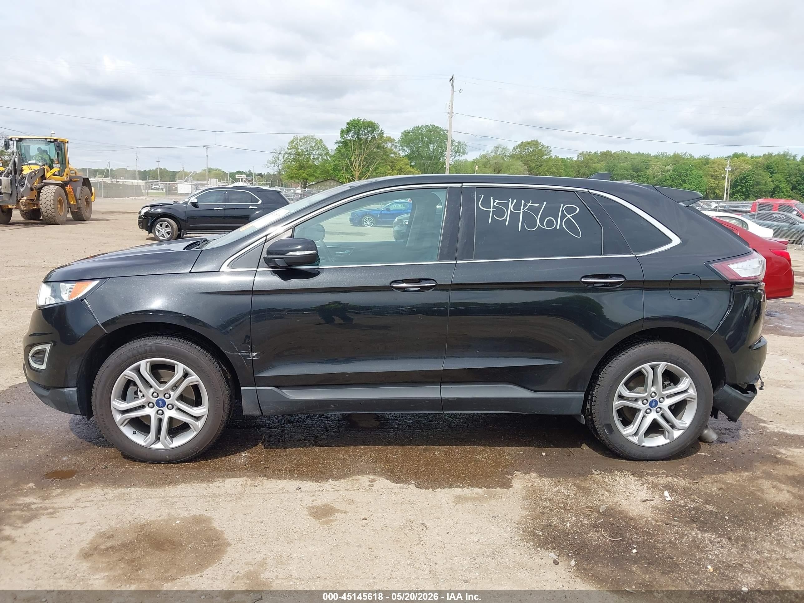 2015 Ford Edge Titanium Black vin: 2FMTK4K96FBB50529