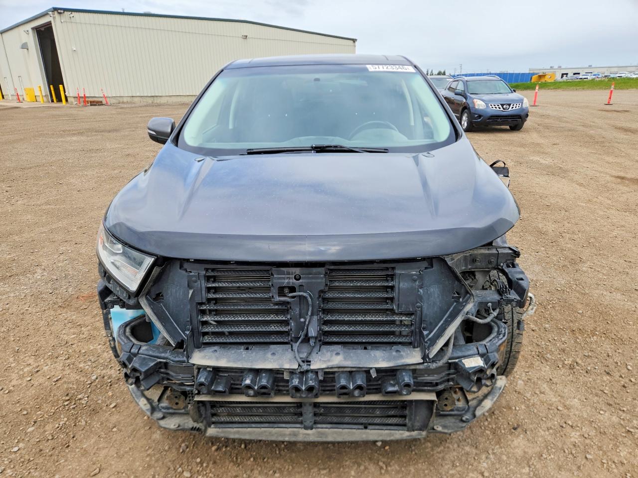 2015 Ford Edge Titanium Серый vin: 2FMTK4K97FBB24005
