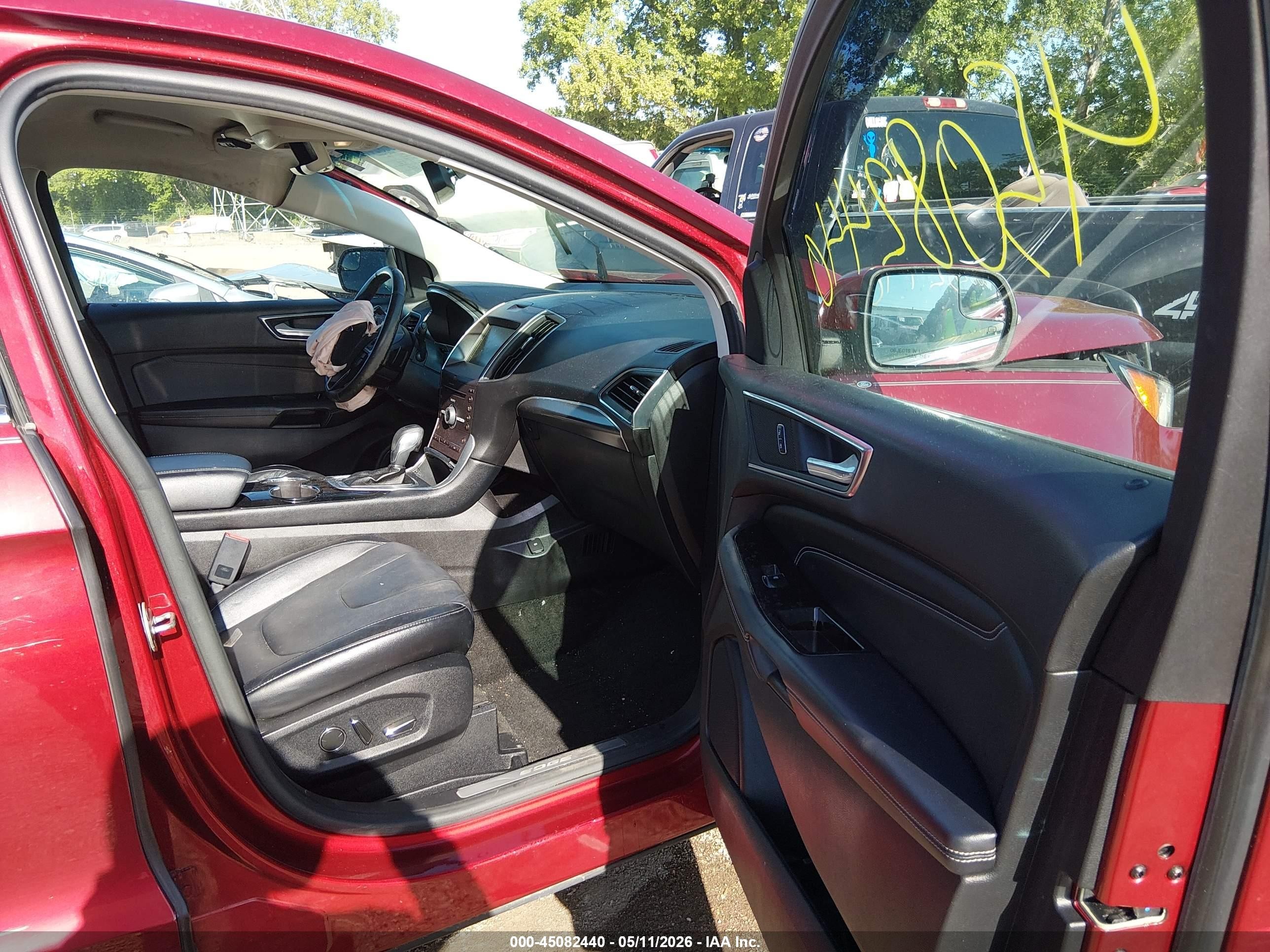 2015 Ford Edge Titanium Красный vin: 2FMTK4K97FBB44528