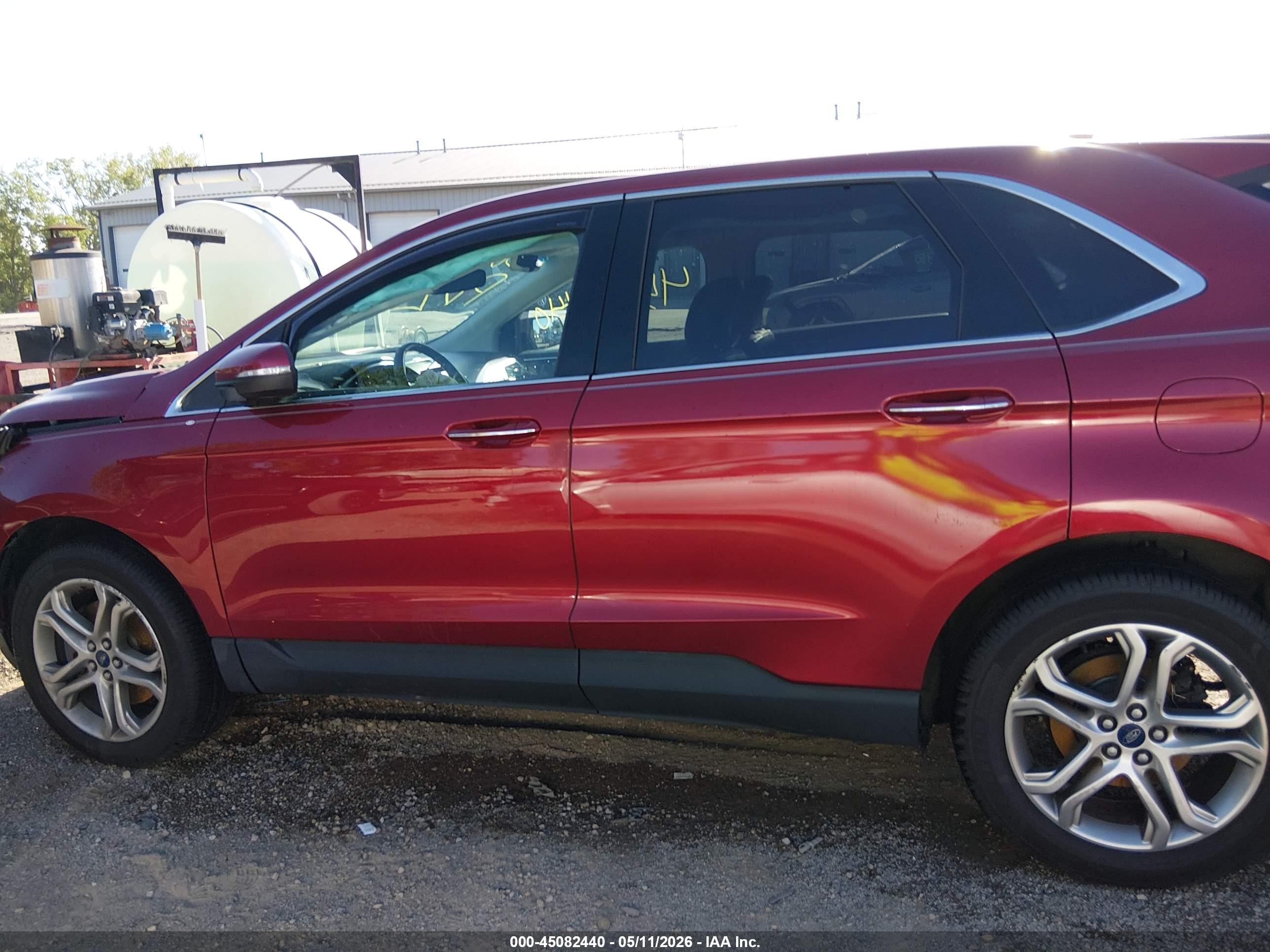 2015 Ford Edge Titanium Красный vin: 2FMTK4K97FBB44528