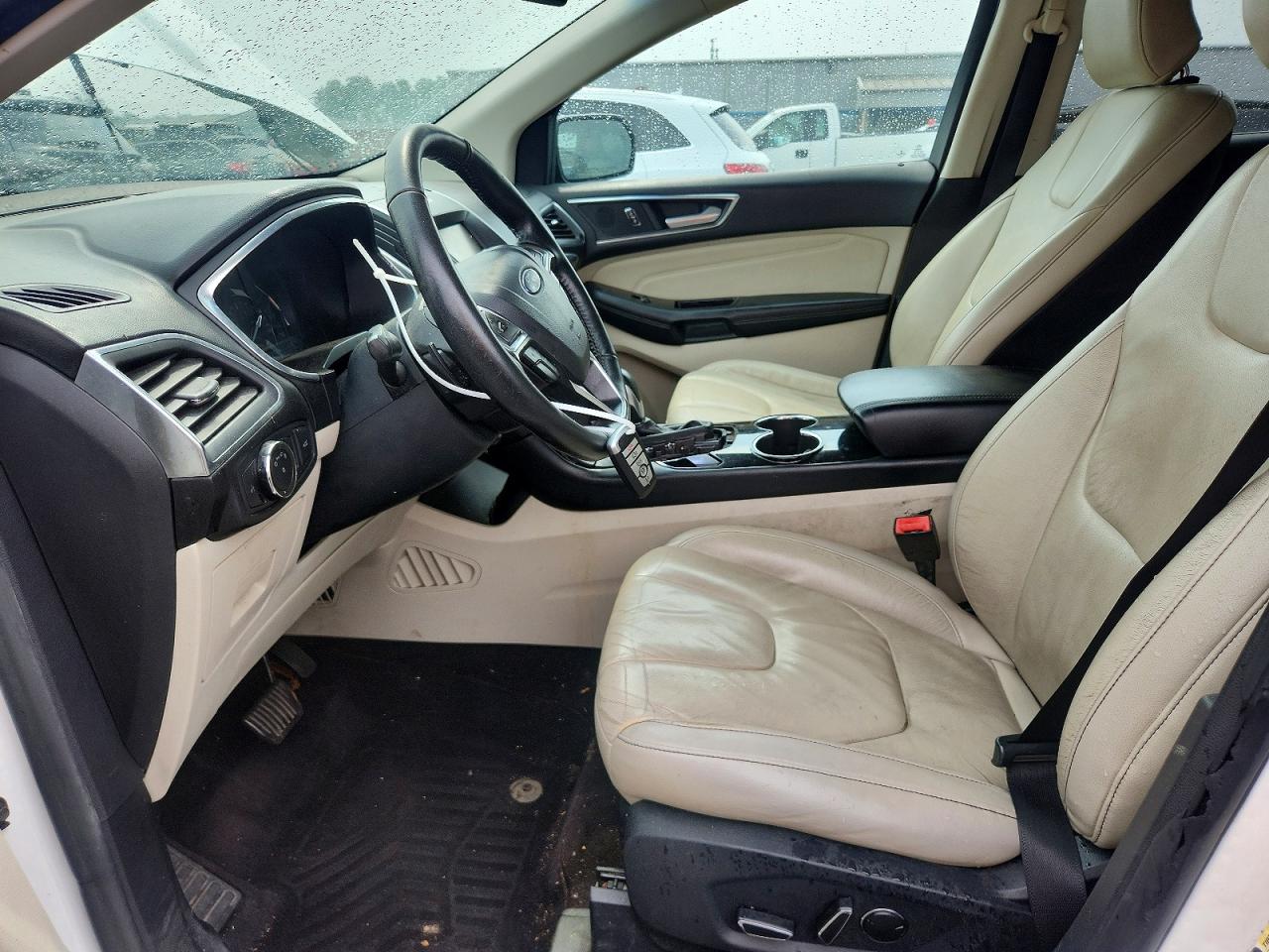 2015 Ford Edge Titanium White vin: 2FMTK4K97FBB62012