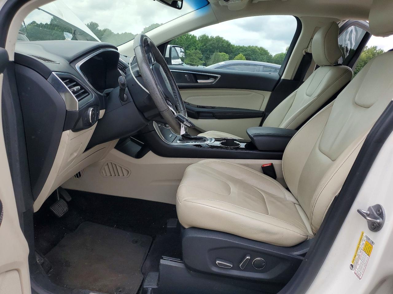 2015 Ford Edge Titanium White vin: 2FMTK4K97FBB68490