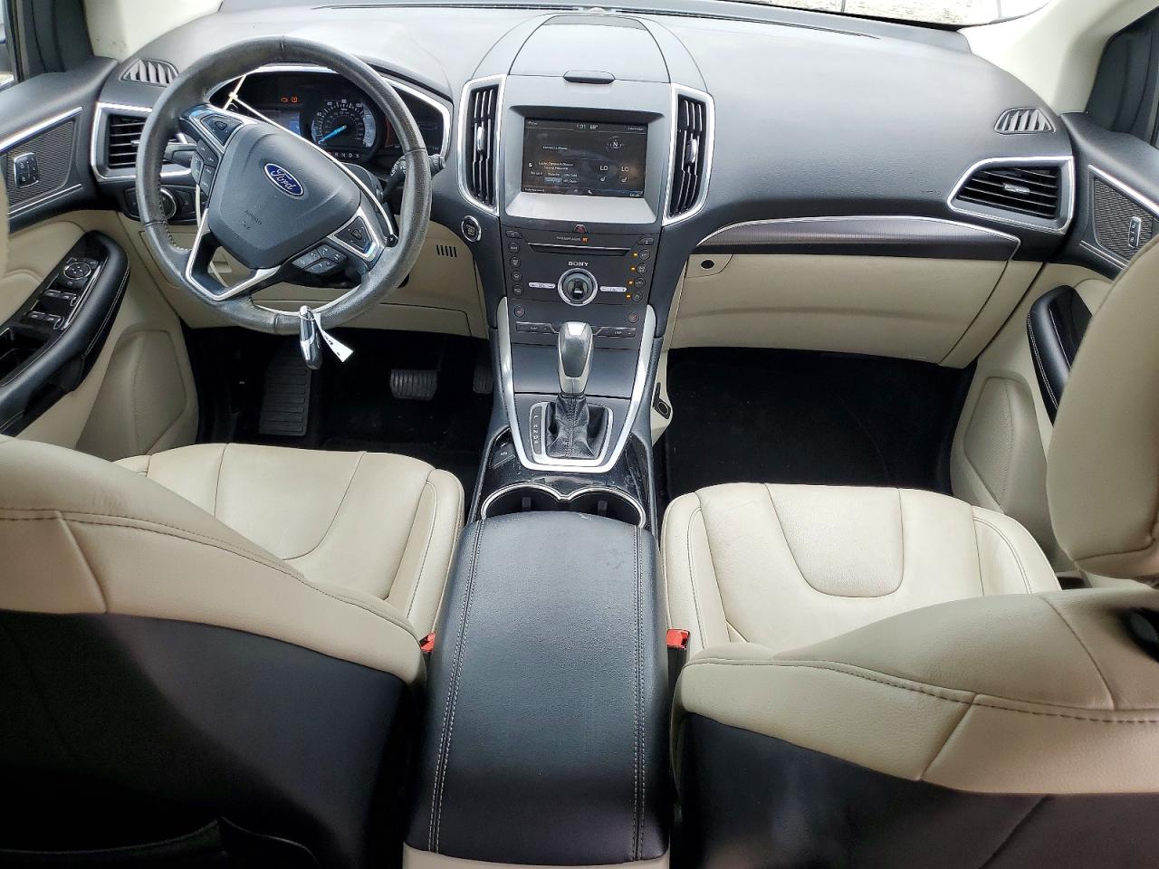 2015 Ford Edge Titanium White vin: 2FMTK4K97FBB68490