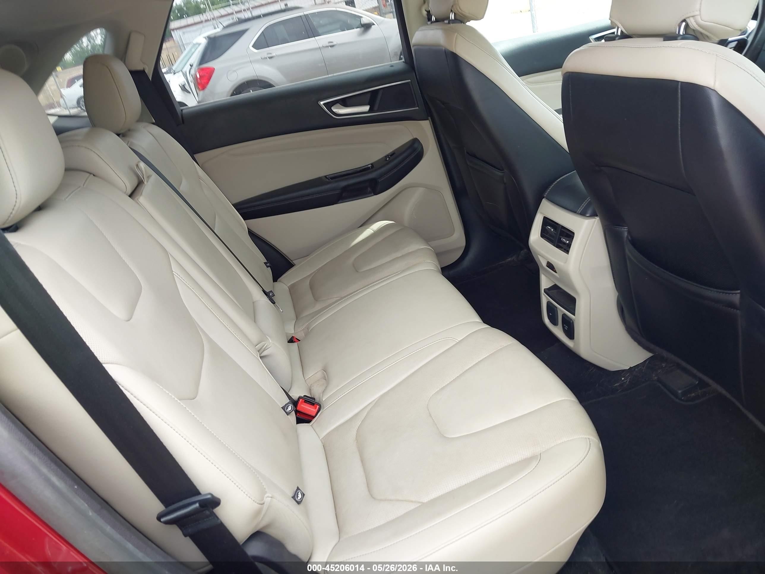 2015 Ford Edge Titanium Red vin: 2FMTK4K98FBB03485