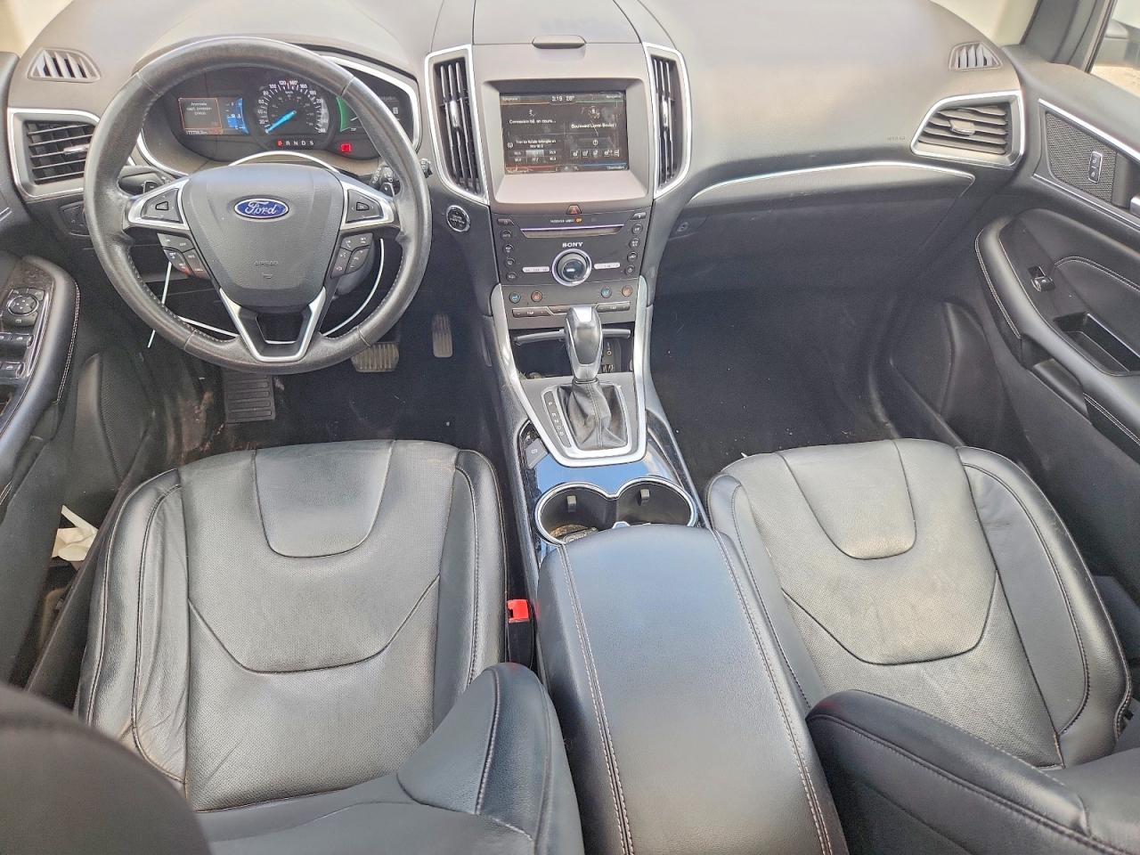 2015 Ford Edge Titanium White vin: 2FMTK4K98FBB40245