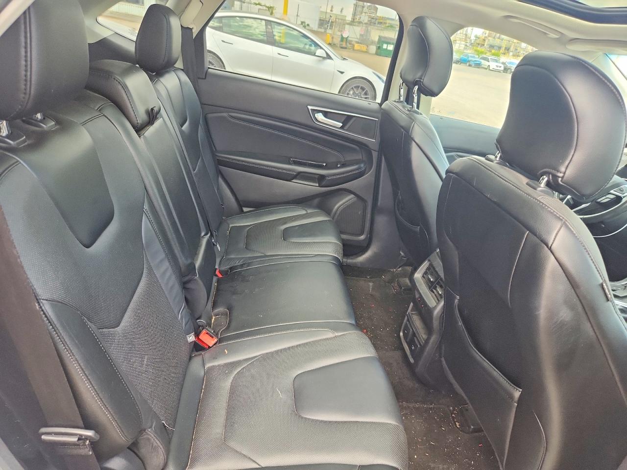 2015 Ford Edge Titanium White vin: 2FMTK4K98FBB40245
