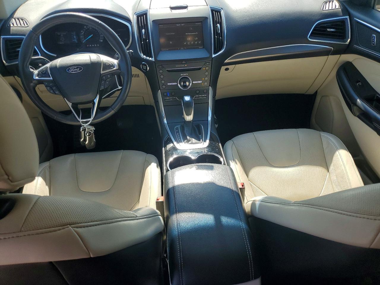 2015 Ford Edge Titanium White vin: 2FMTK4K98FBB55764